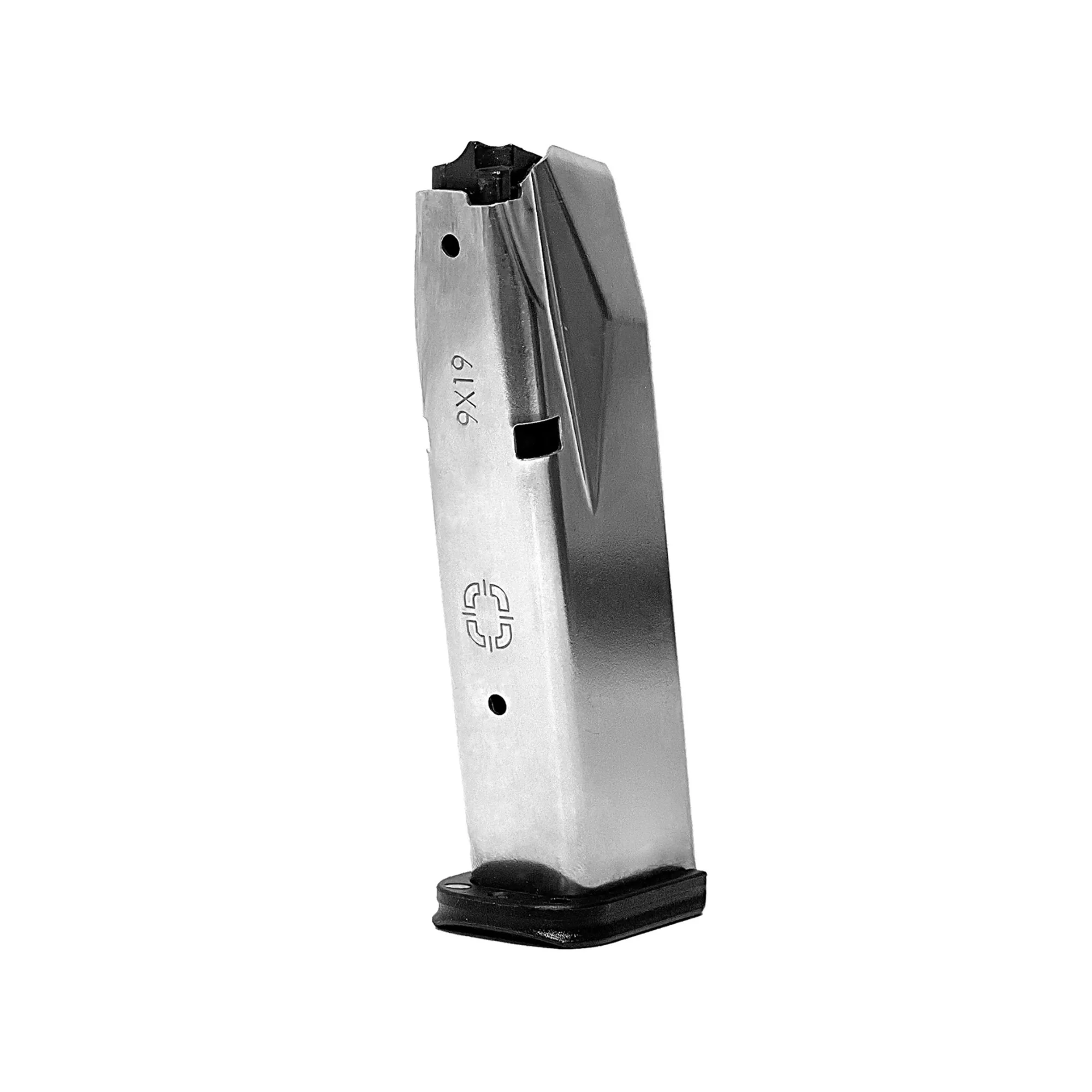 Shadow Systems CR920X/CR920XP/CR920 9mm 15-Round Magazine, Silver/Black Basepad SG9SX-00-56-15
