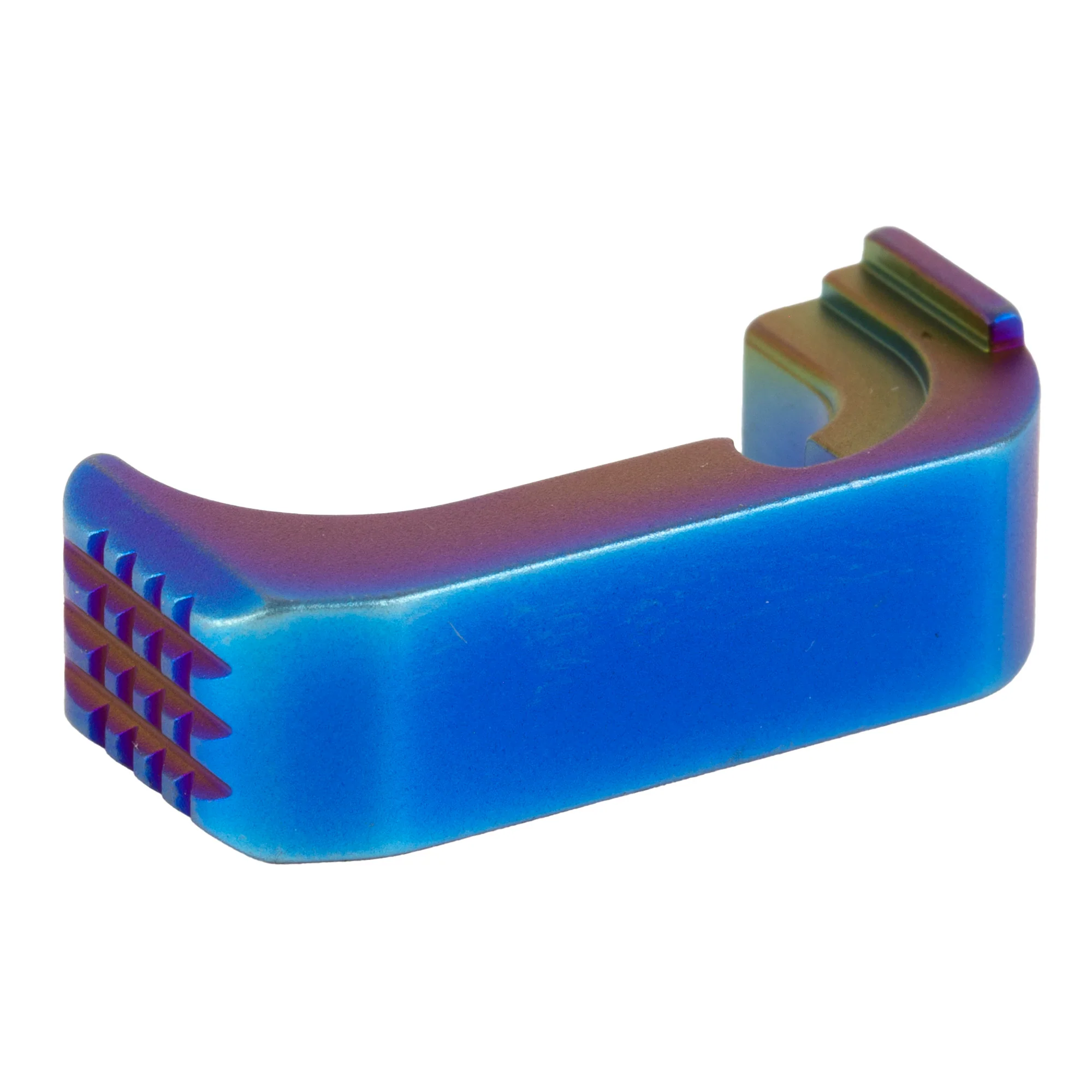 Shield Arms S15 Premium Steel Mag Catch/Release for Glock 43X/48, Right-Hand Peacock PVD G43X-PRM-PBF-RH - Image 2