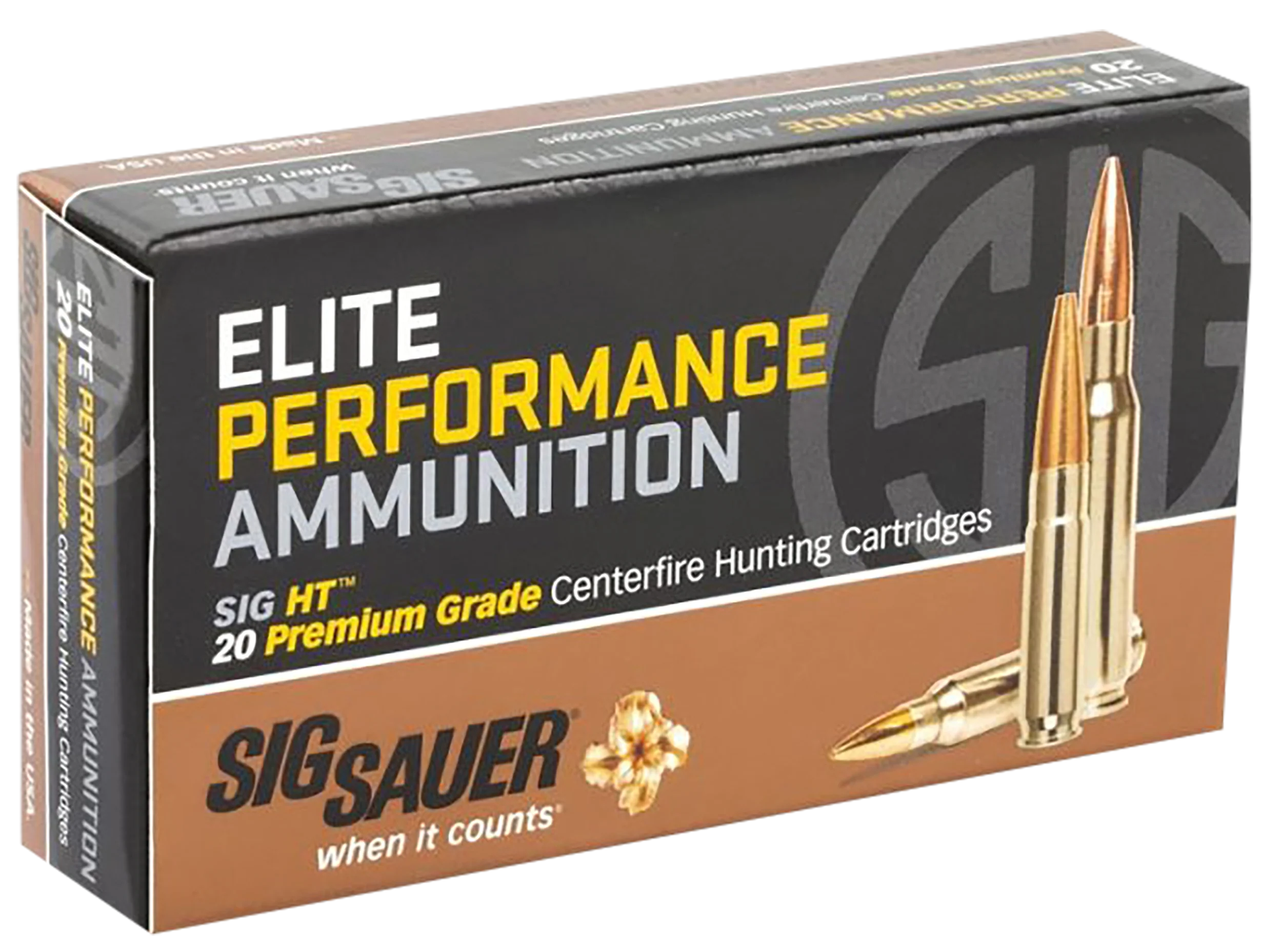 Sig Sauer Elite Copper Hunting .270 Winchester Copper Solid Rifle Ammo, 20 Rounds/Box (10/Case) E270H120