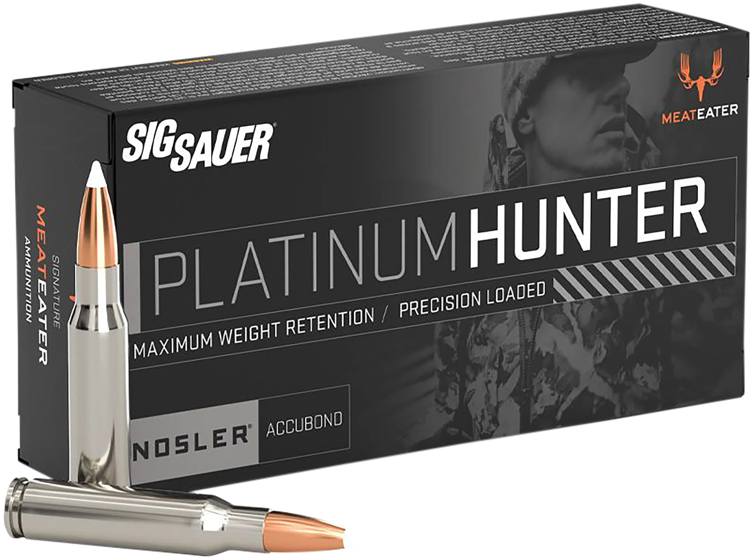 Sig Sauer Platinum Hunter .300 Winchester Magnum 180gr Nosler AccuBond Nickel Case Ammo E3WMPH18020