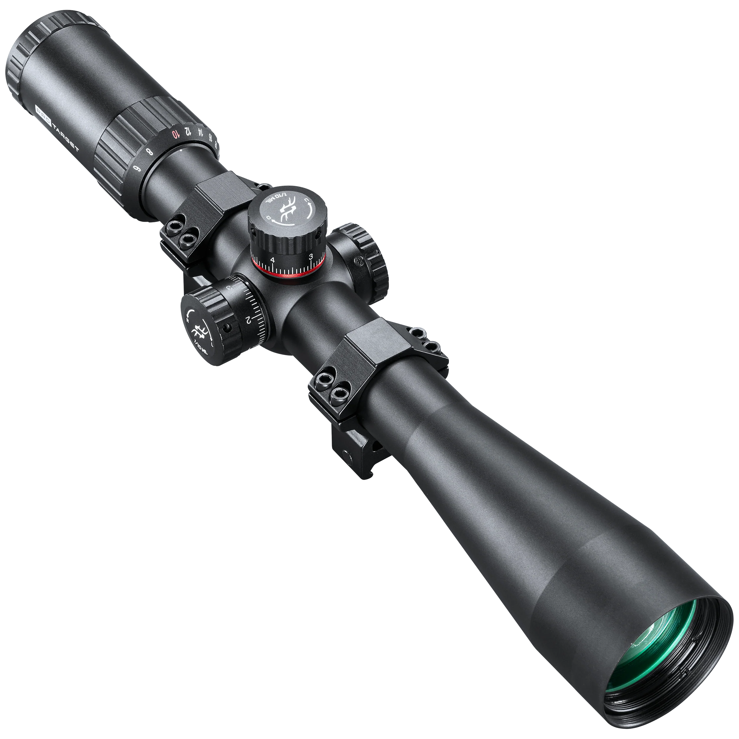 Simmons ProTarget Riflescope 6-24x44, Mil-Dot Reticle, 30mm Tube, Flip-Up Caps & Rings Included, SIM62444