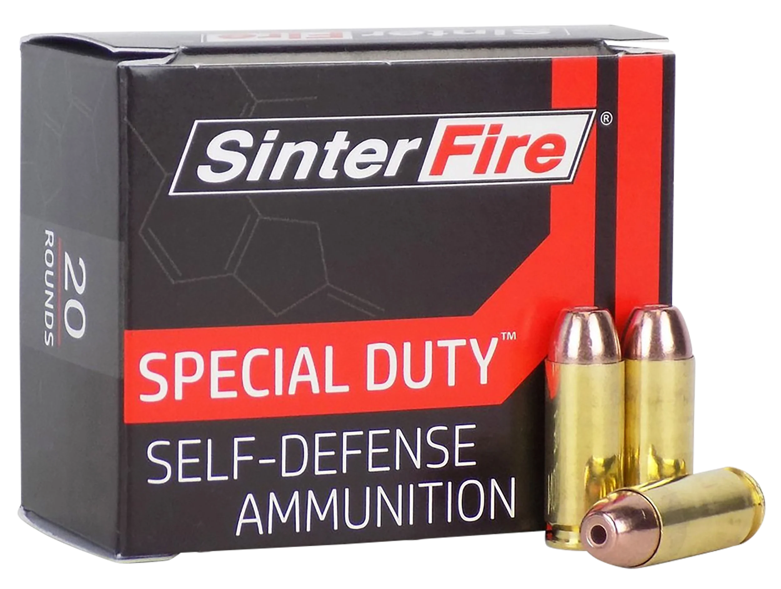 SINTERFIRE INC Special Duty 10mm Auto 125 Grain Lead-Free Frangible Hollow Point Ammo 20-Round Box SF10125SD