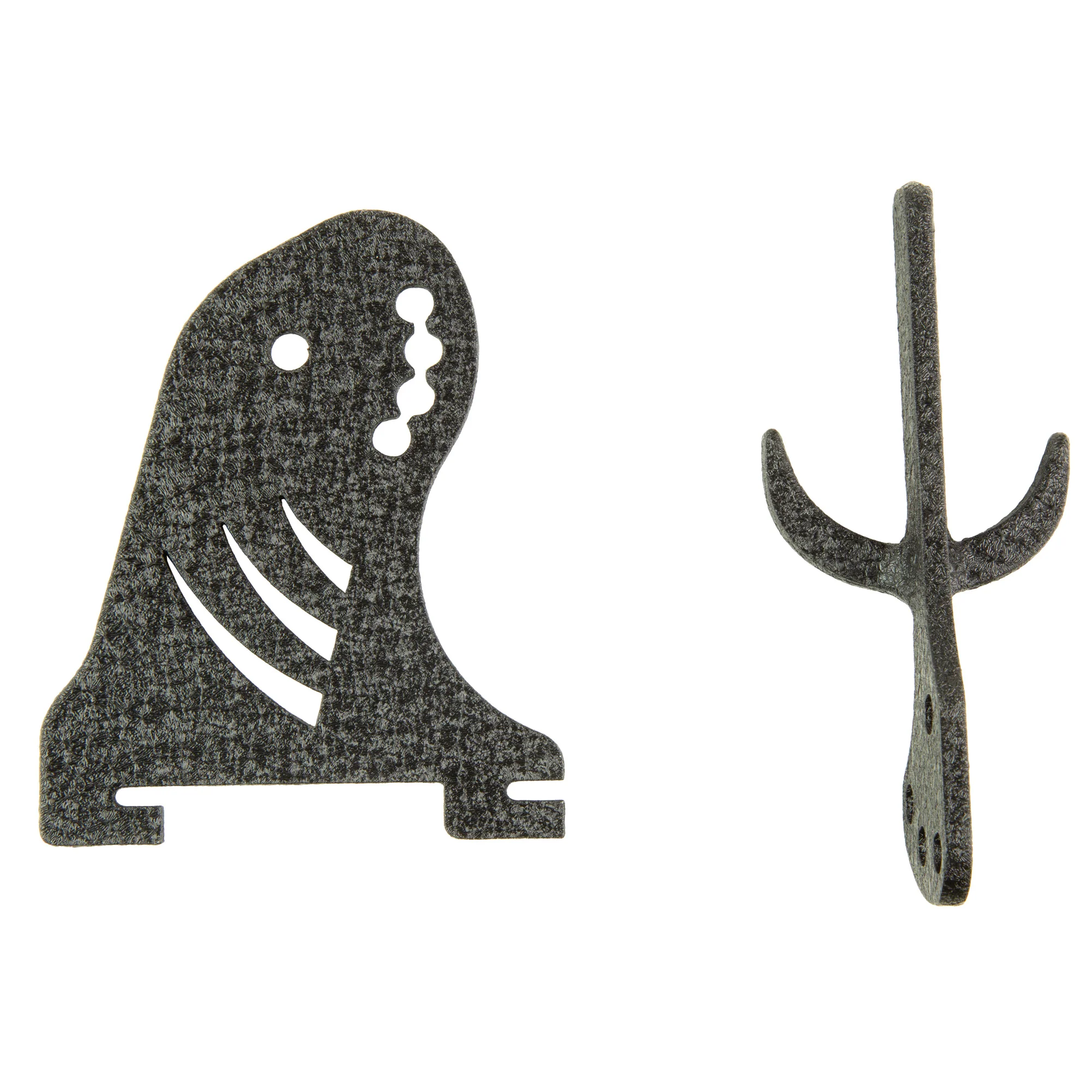 Skull Hooker Trophy Tree Arm and Prong Add-On Mount, Steel Powder-Coated Finish, SKH-TTAP-ASSY-BLK