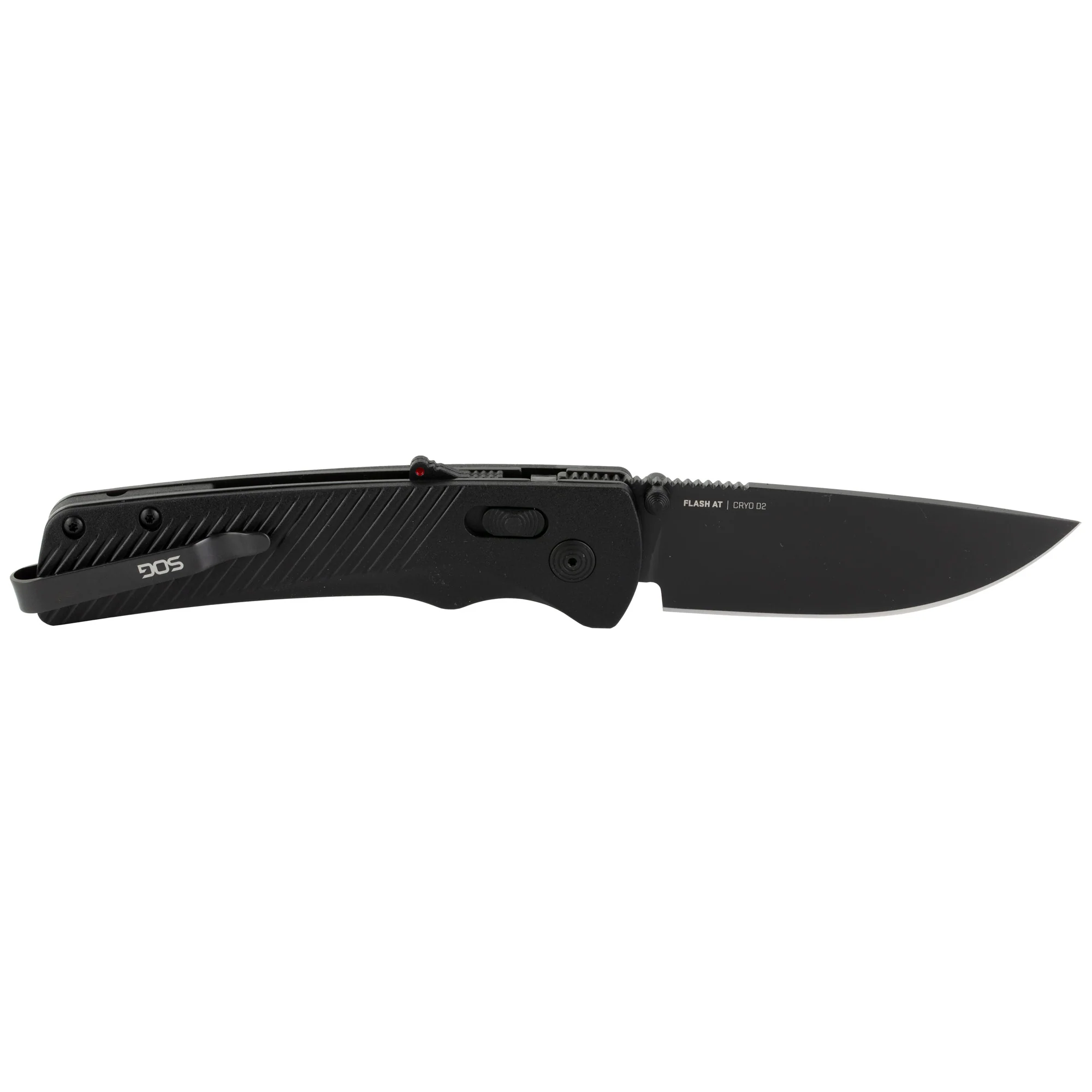 SOG Knives & Tools Flash AT Assisted Opening Folding Knife, Blackout D2 Steel, AT-XR Lock, SOG-11-18-01-41 - Image 2