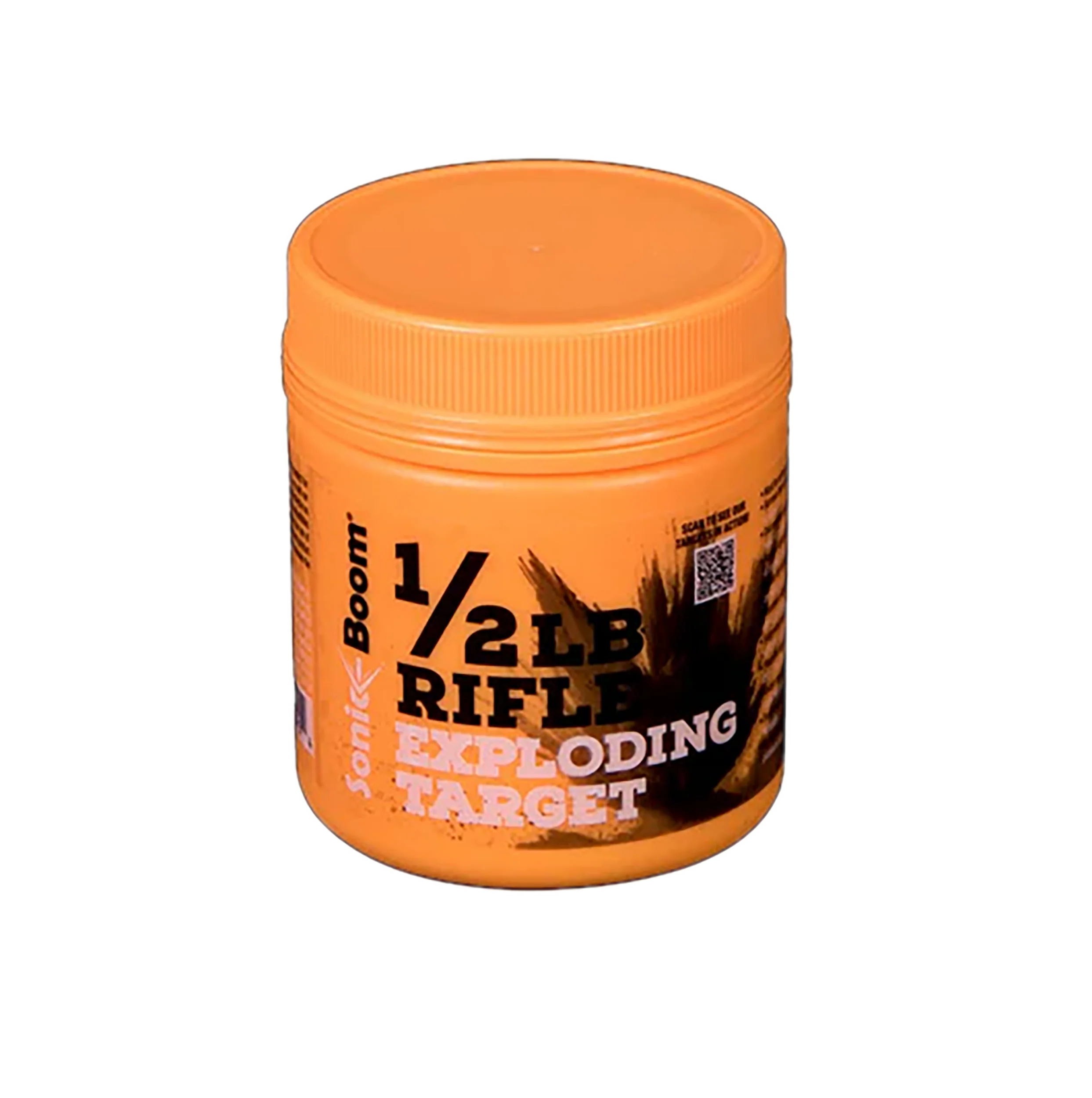 SONIC BOOM/JERENT Exploding Rifle Target, 0.5 lb Blaze Orange Jar – Two-Part Mix SBTHP