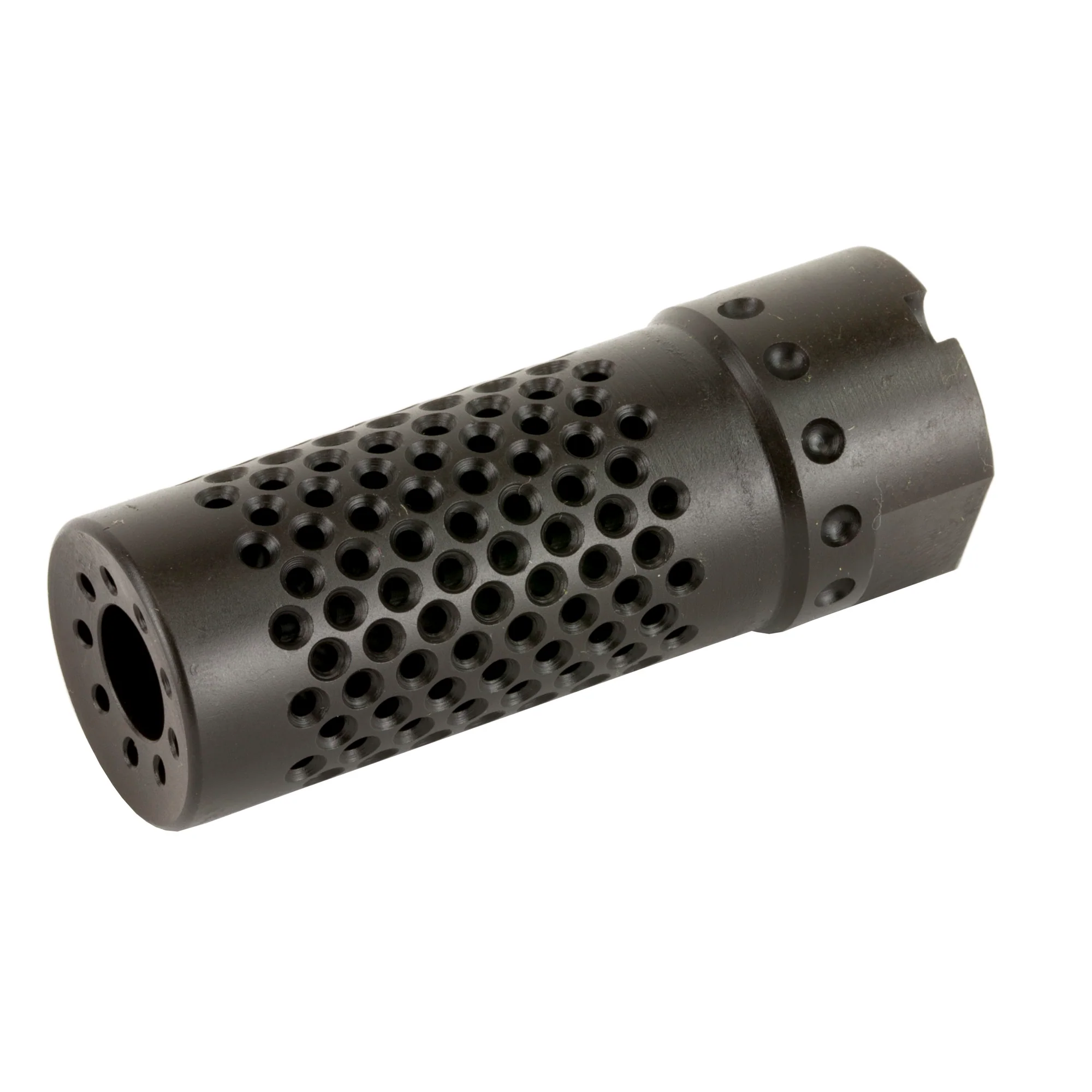 Spike's Tactical AK Dynacomp Muzzle Brake, 14x1 Left-Hand Thread, 416 Stainless, SAKD14M