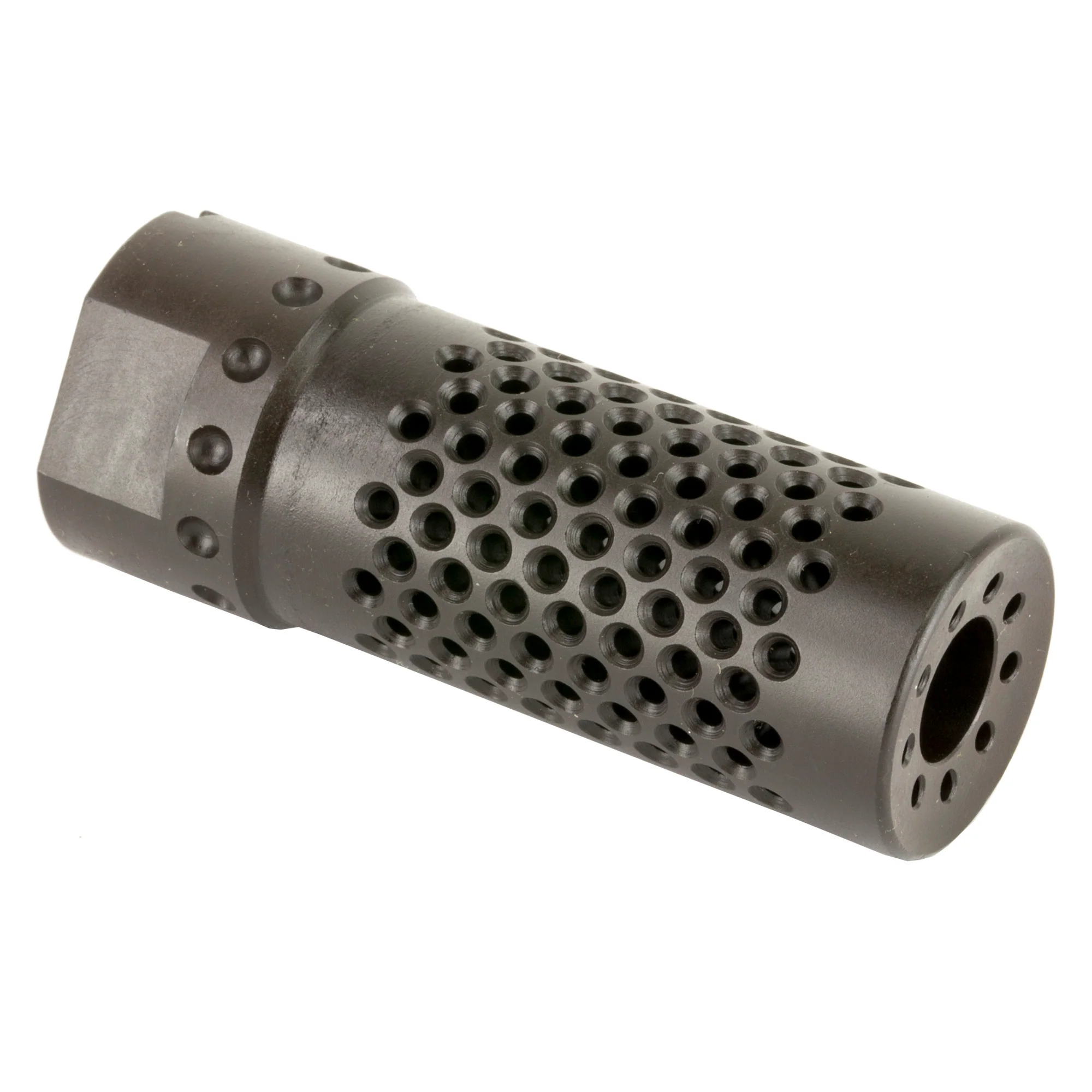 Spike's Tactical AK Dynacomp Muzzle Brake, 14x1 Left-Hand Thread, 416 Stainless, SAKD14M - Image 2