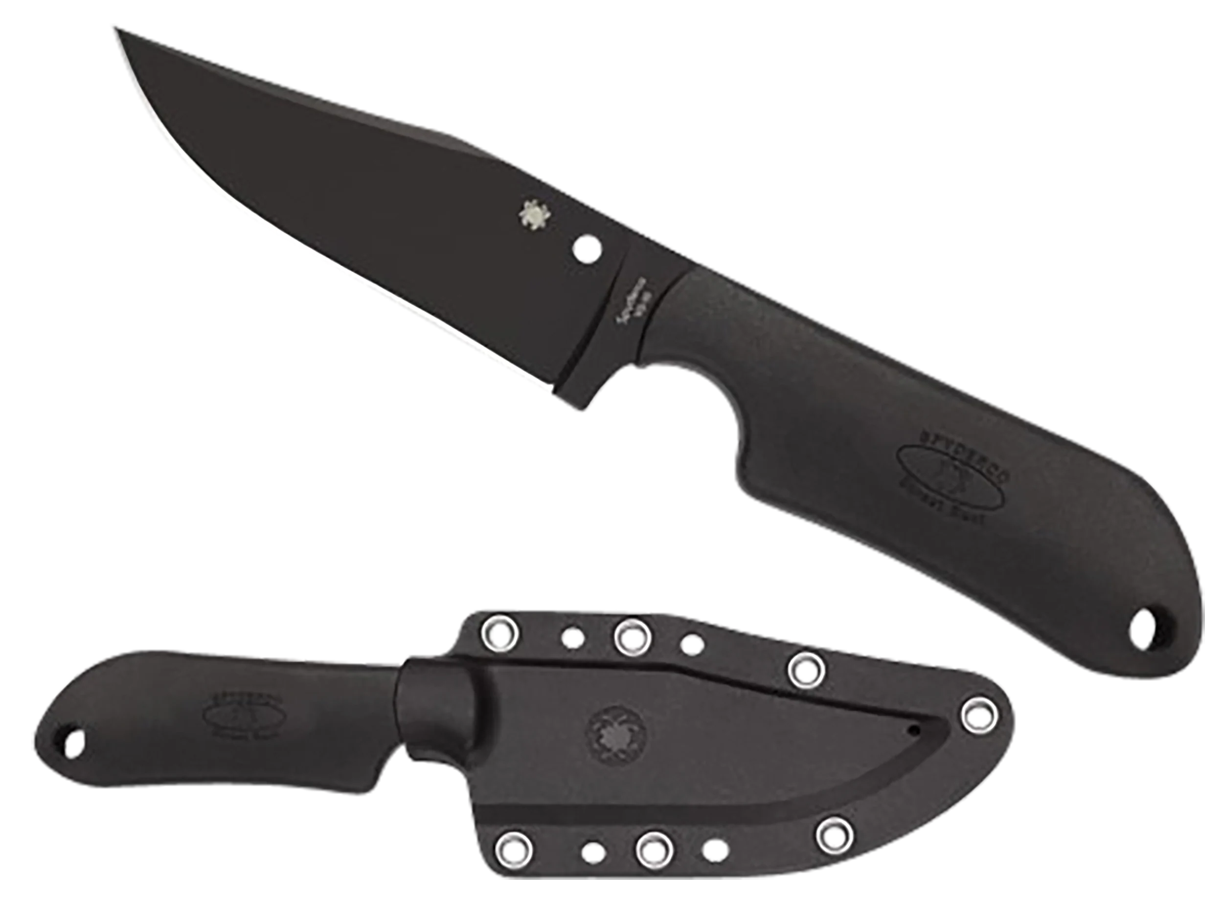 Spyderco Street Beat Lightweight Fixed Blade, VG-10 Diamond-Like Carbon, Fiberglass-Reinforced Nylon Handle FB15PBBK