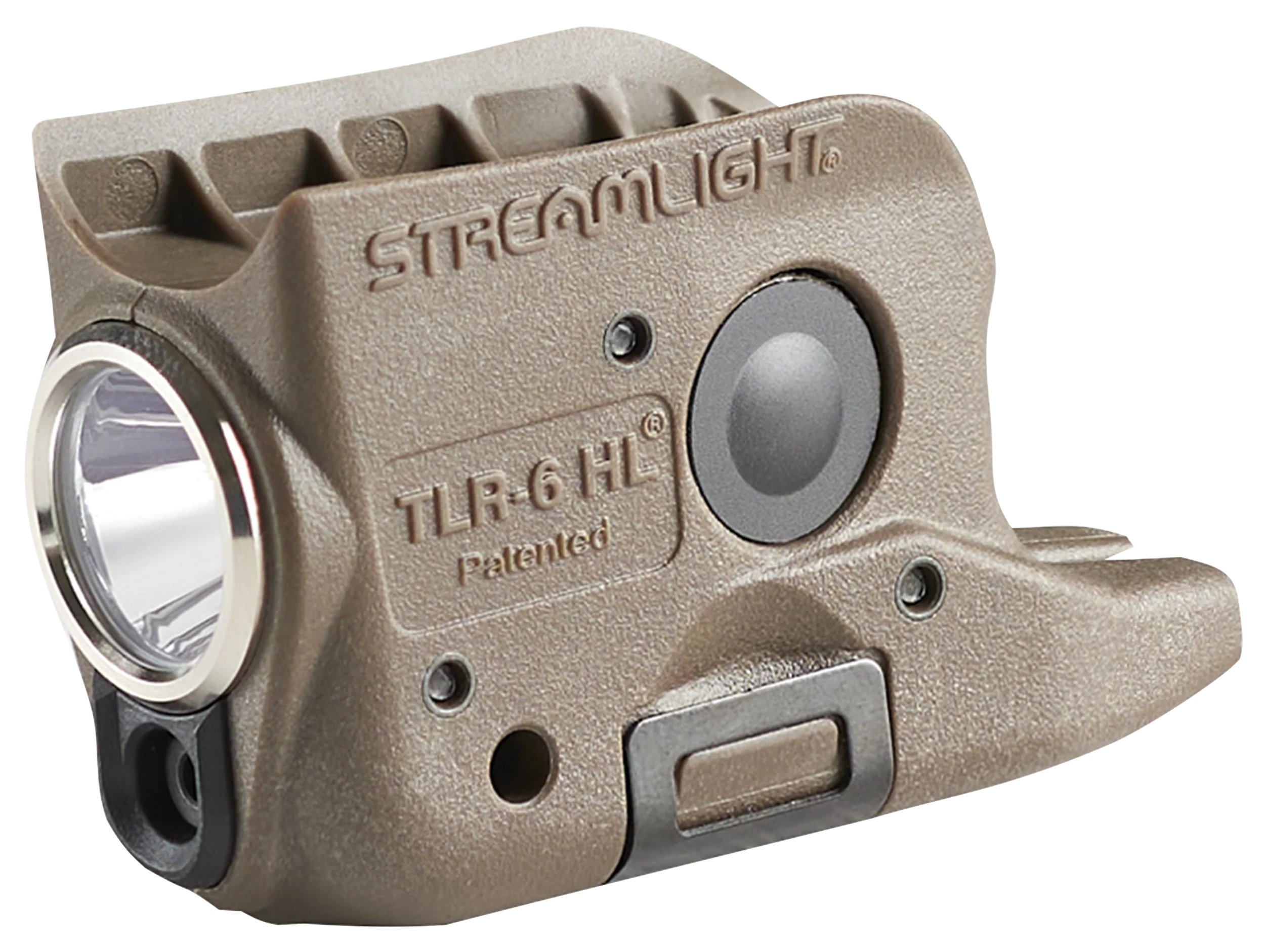 Streamlight TLR-6 HL Gun Light with Red Laser, 300 Lumens, FDE, for Glock 42/43/43X/48 – 69341