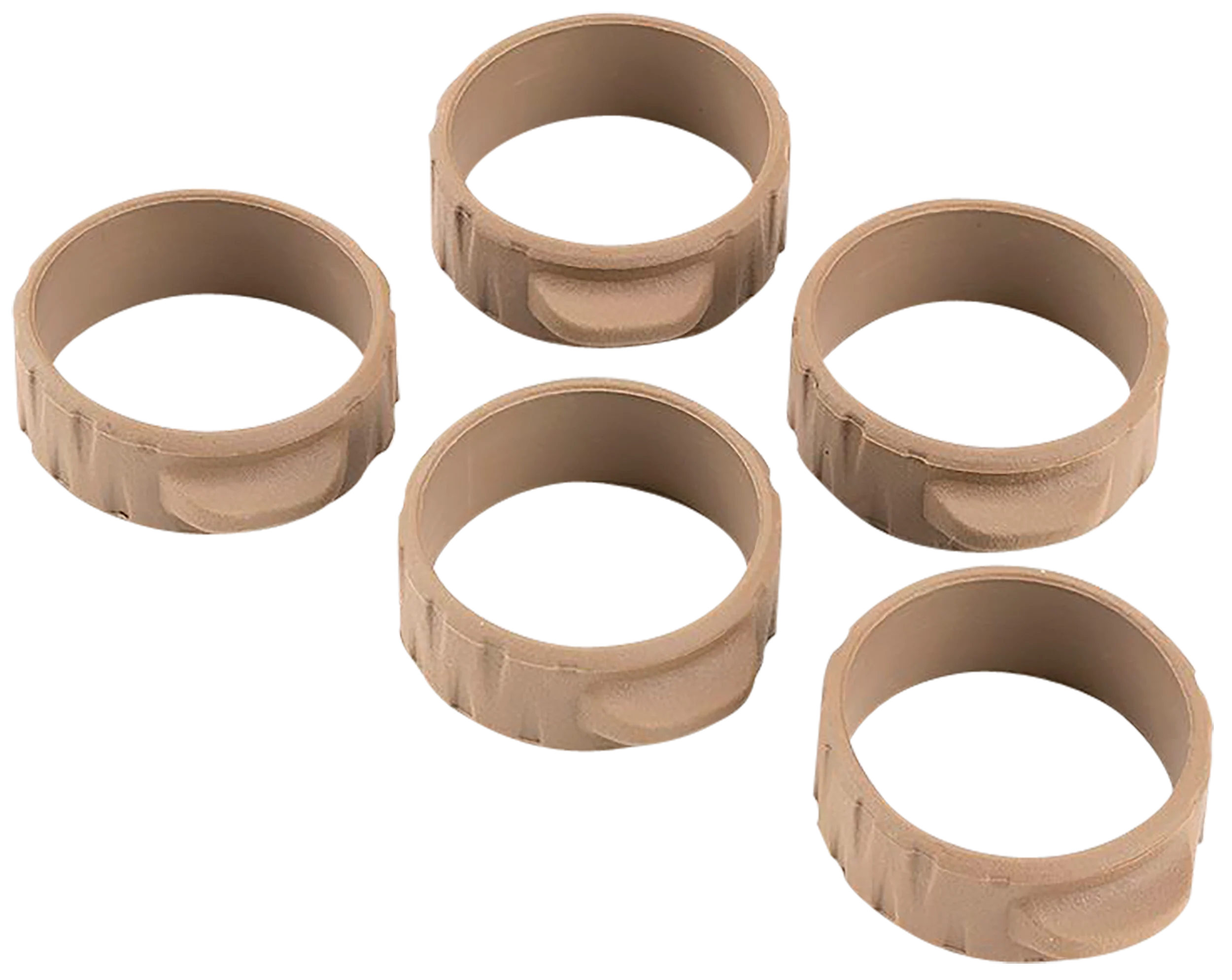 Strike Bang Band Mini 34mm Nitrile Butadiene Rubber Grip Bands, Flat Dark Earth 5-Pack BANGBAND34MMFDE