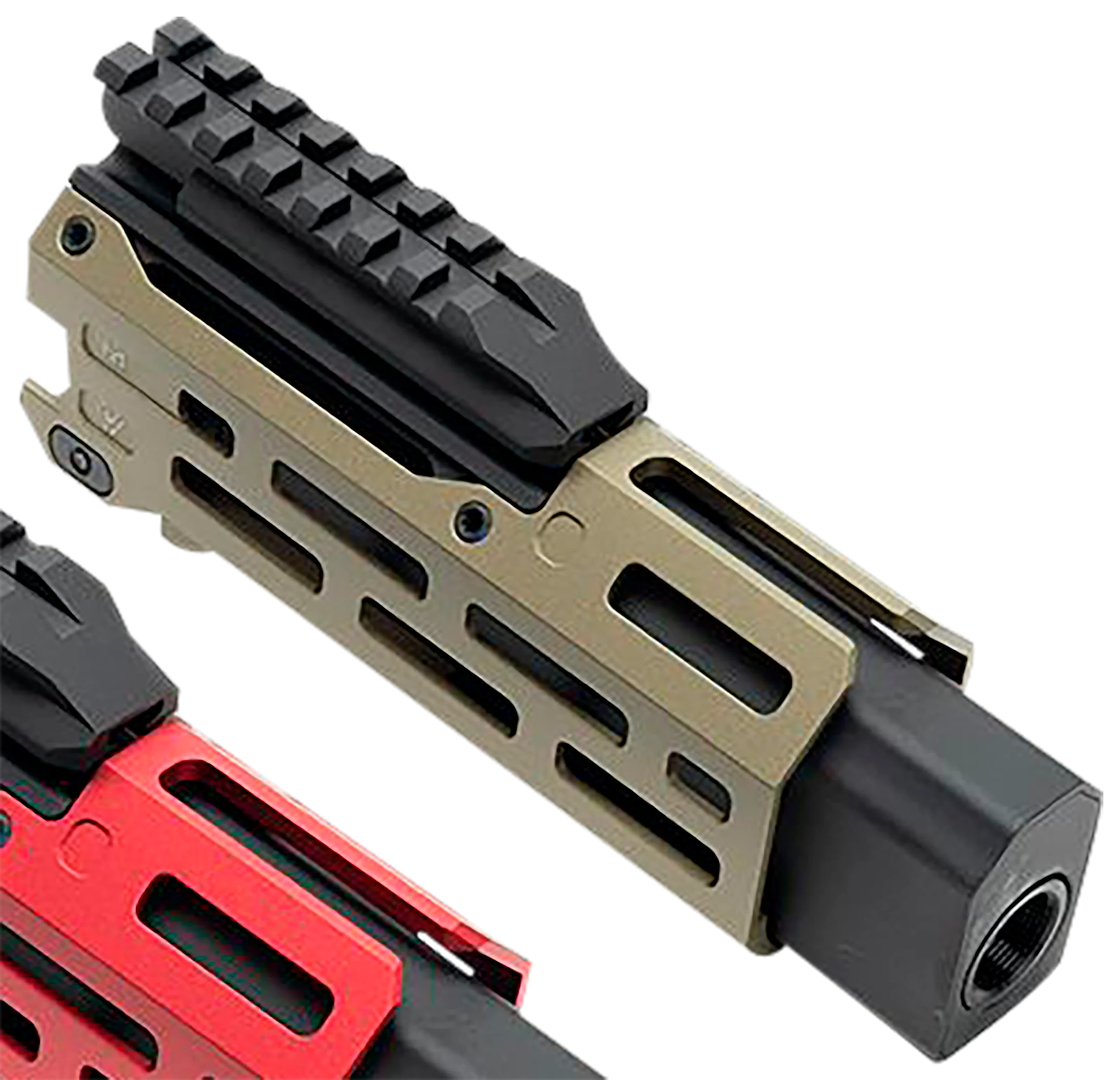 Strike CZ Scorpion EVO 6in M-LOK Handguard w/ Faux Suppressor, Flat Dark Earth CEVOHG6FDE