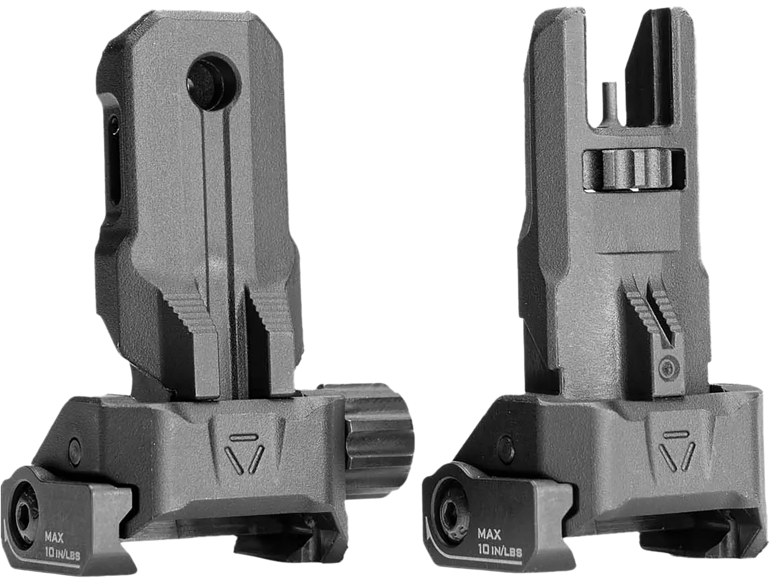 Strike Industries Polymer Backup Sight Set for AR-15, Folding Dual-Aperture, Tool-less Adjustments SPBUS