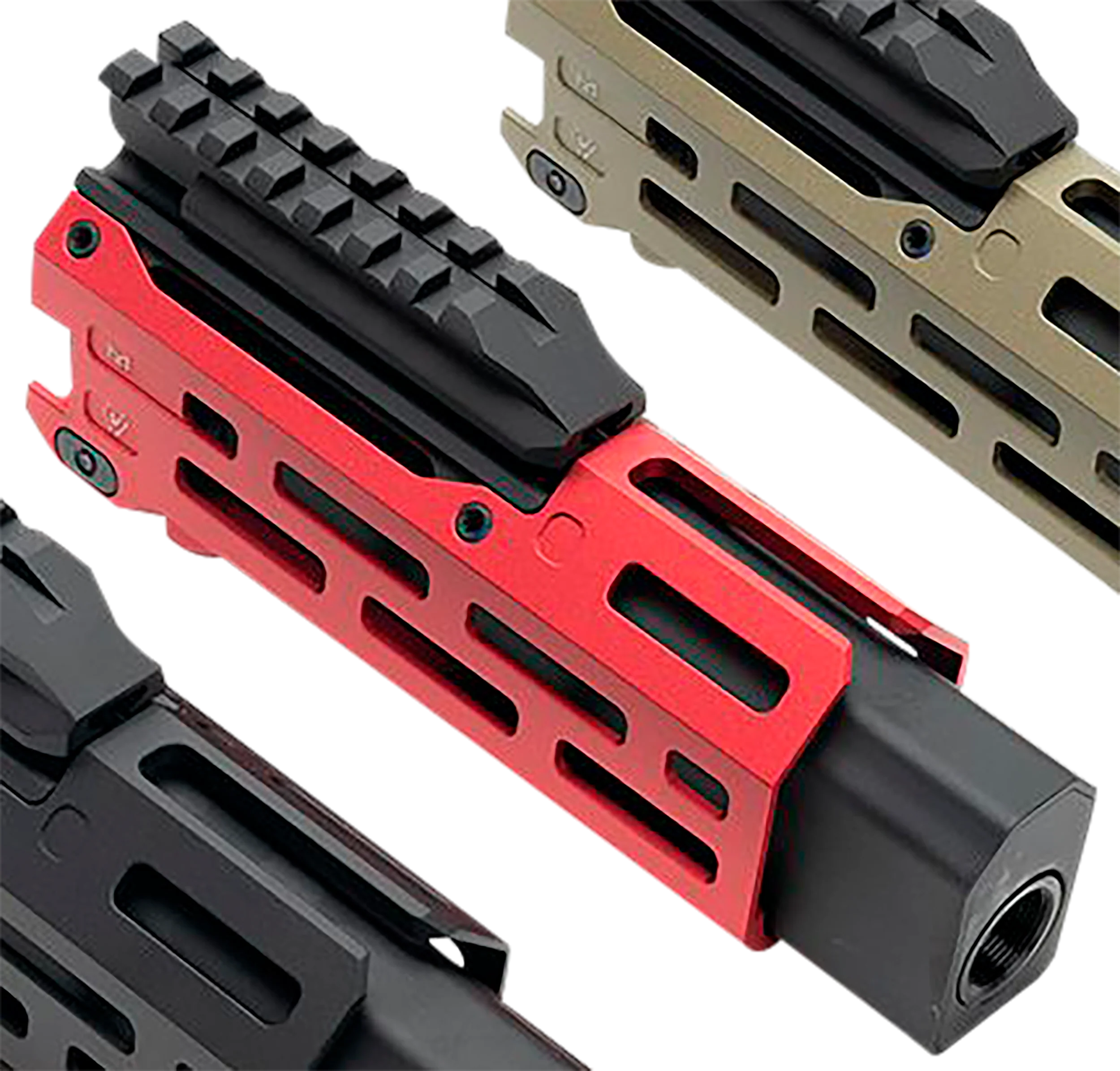 Strike Industries Strike 6" M-LOK Handguard w/ Faux Suppressor for CZ Scorpion EVO, CEVOHG6RED