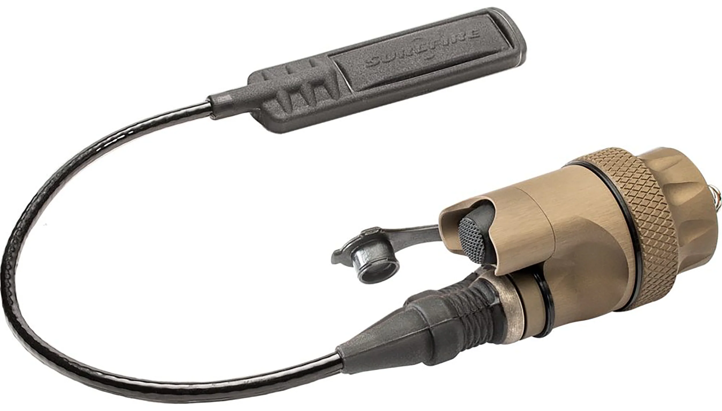 SureFire DS07 Waterproof Switch Assembly for Scout Light, Tan, 7-inch Tape Switch – DS07-TN