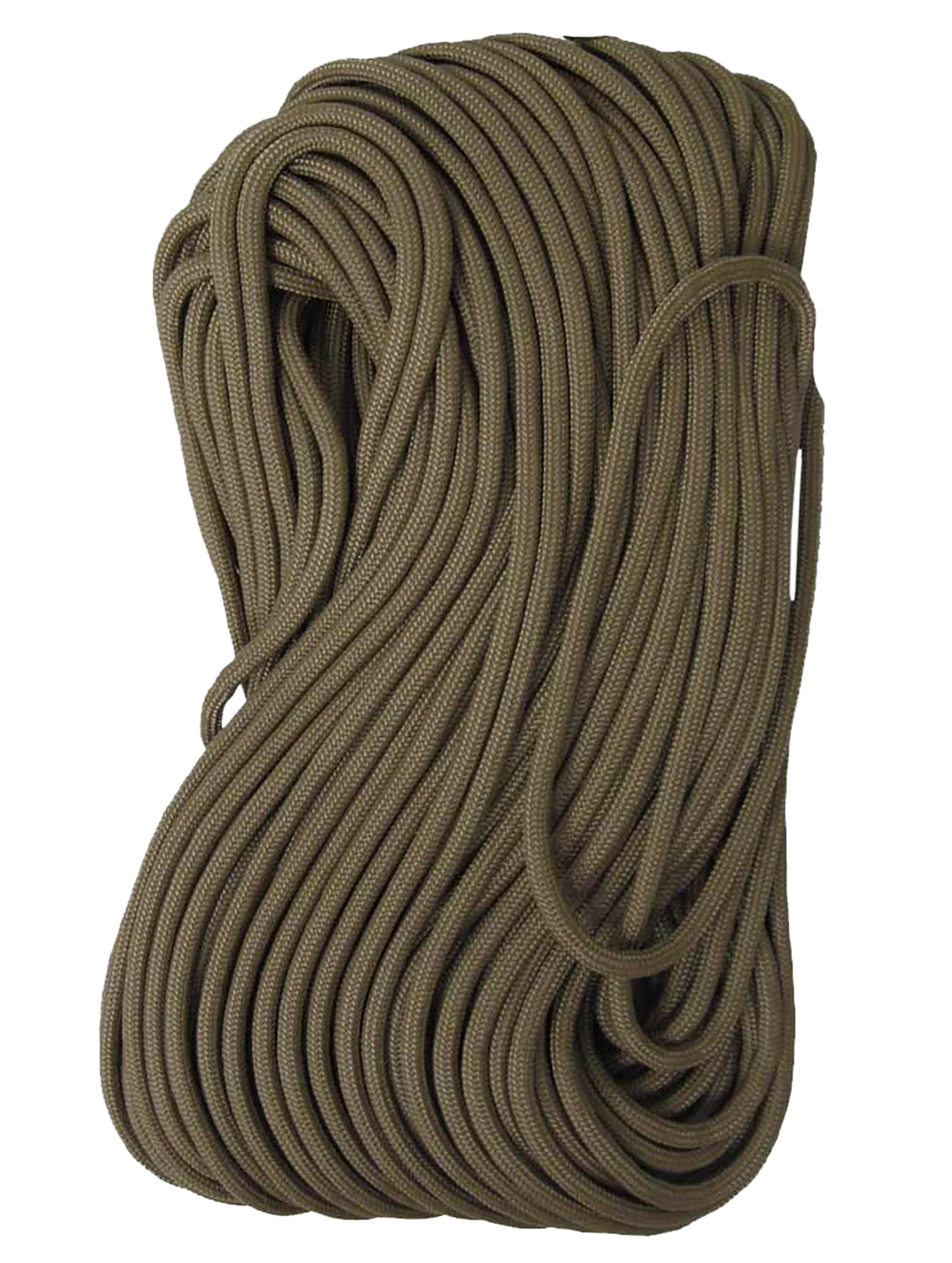 TACSHIELD (MILITARY PROD) Paracord 550, Coyote, 100 Feet, Seven-Strand, Made in USA – 03012