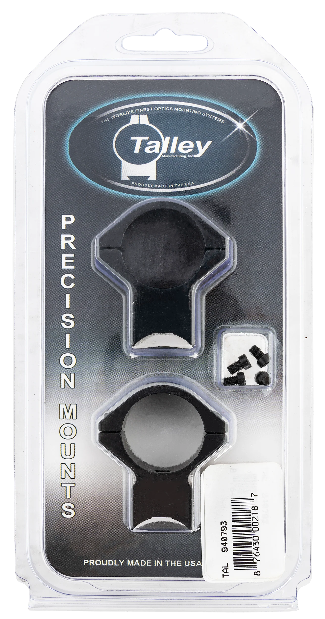 Talley Integrated Scope Mount & Ring Set, 1-inch Tube, Black, Savage 93R/B.Mag/Mark II, 940793