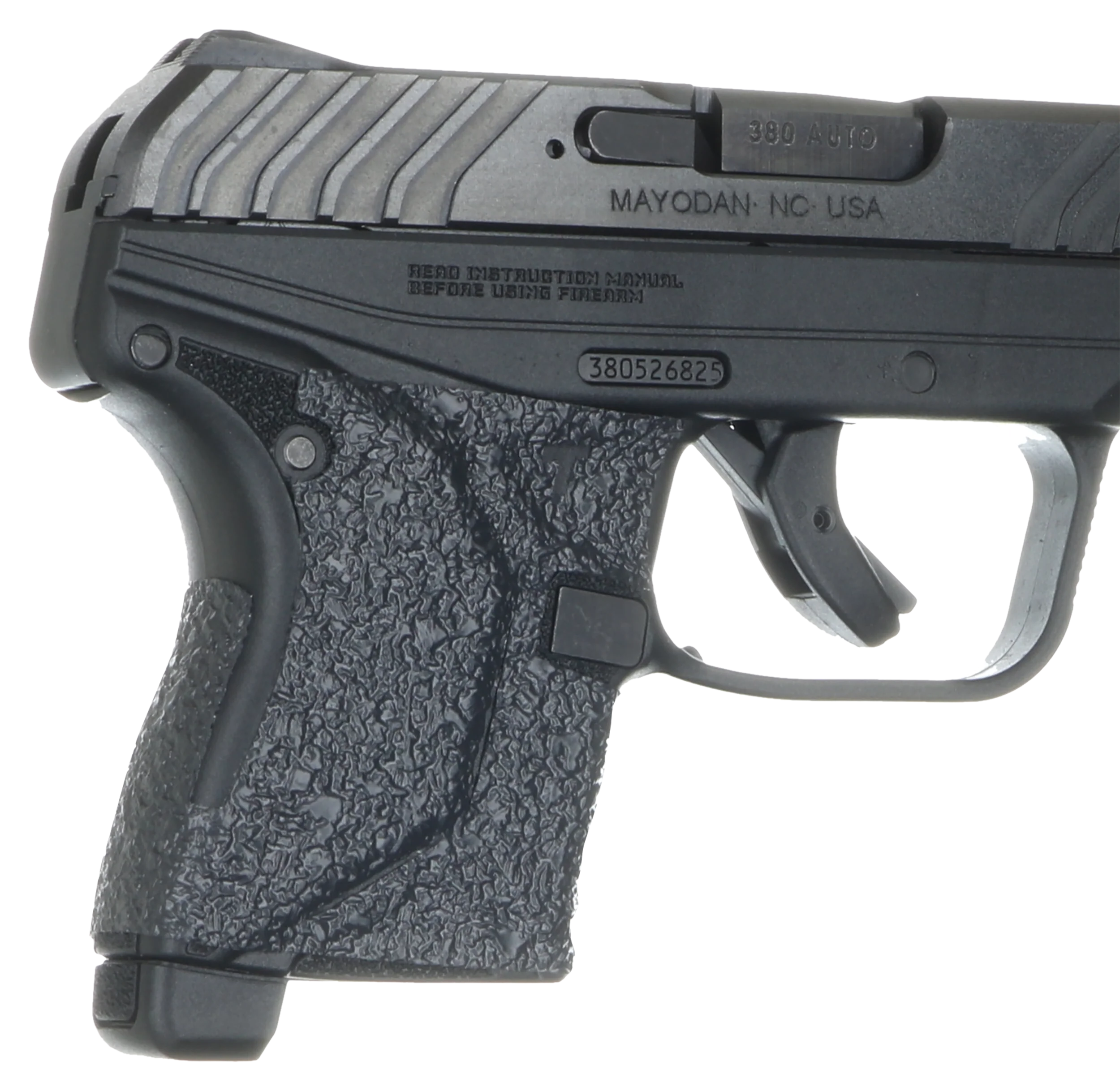 Talon Grips Textured Rubber Adhesive Grip Wrap for Ruger LCP/LCP II, Slim Black EV10R