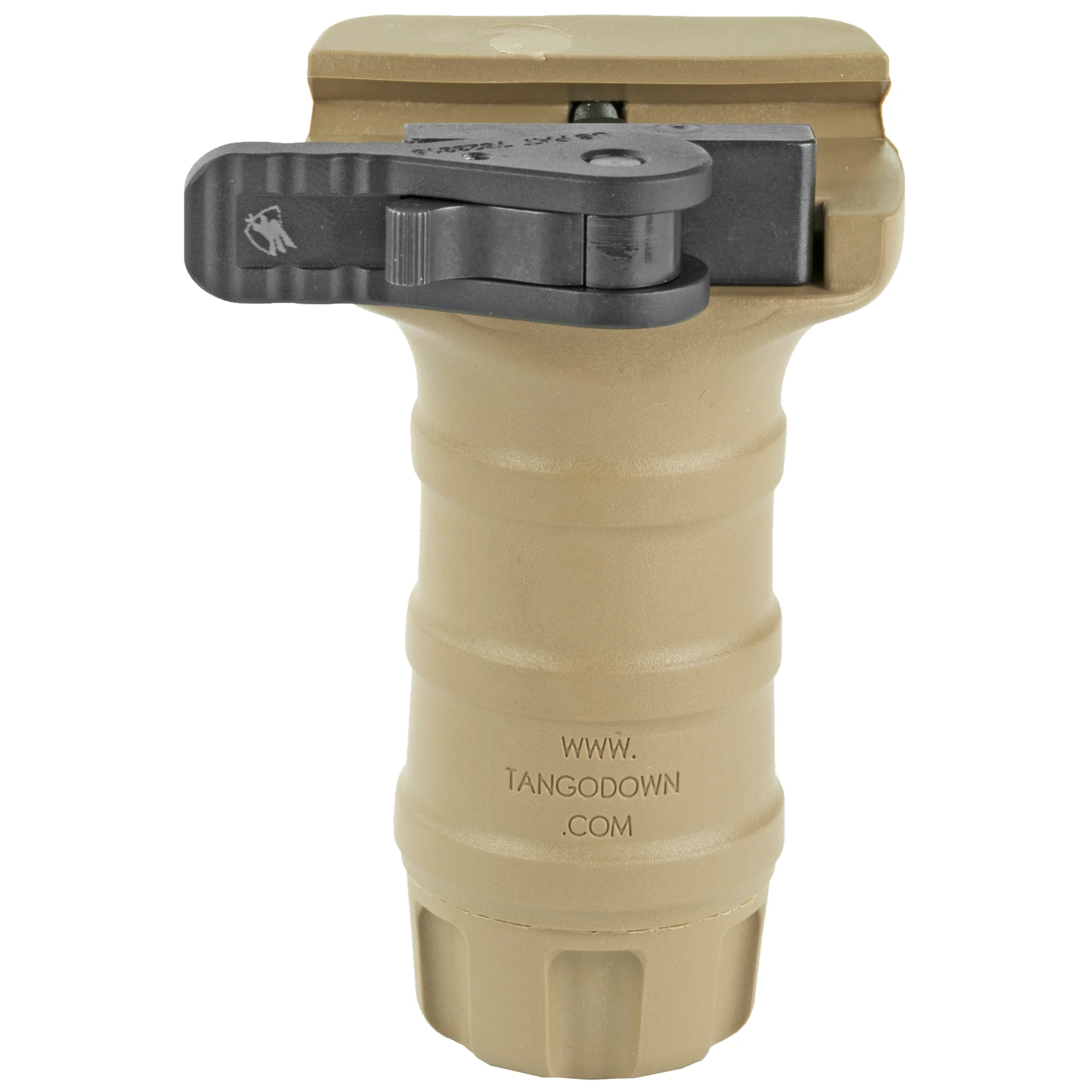 TangoDown Stubby QD Vertical Grip for Picatinny – Flat Dark Earth, ADM Lever, Waterproof Storage BGV-QDKFDE