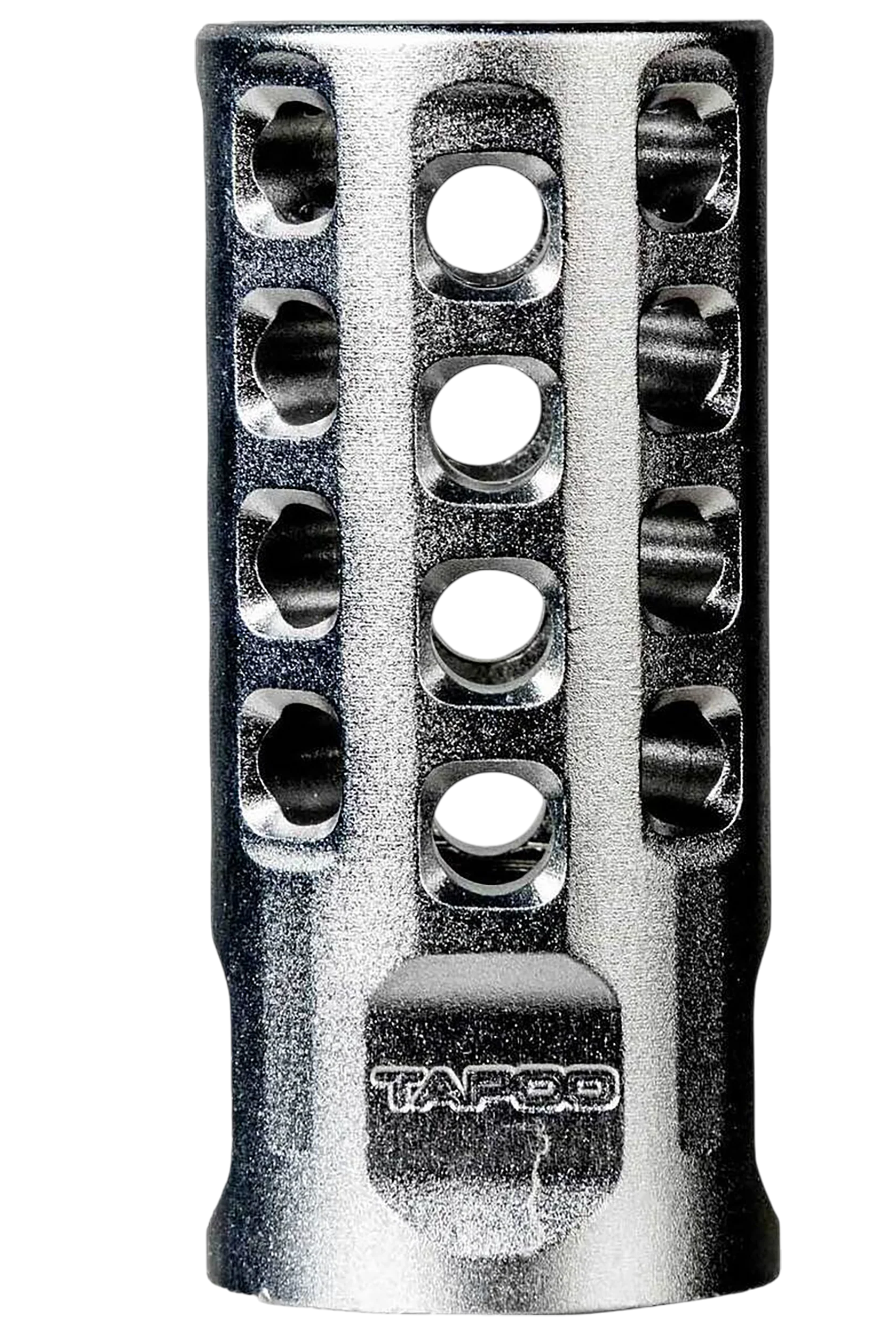 Tapco 10/22 Silver Anodized Aluminum Muzzle Brake, 1/2x28 Thread, .920 Bull Barrel TAP22010