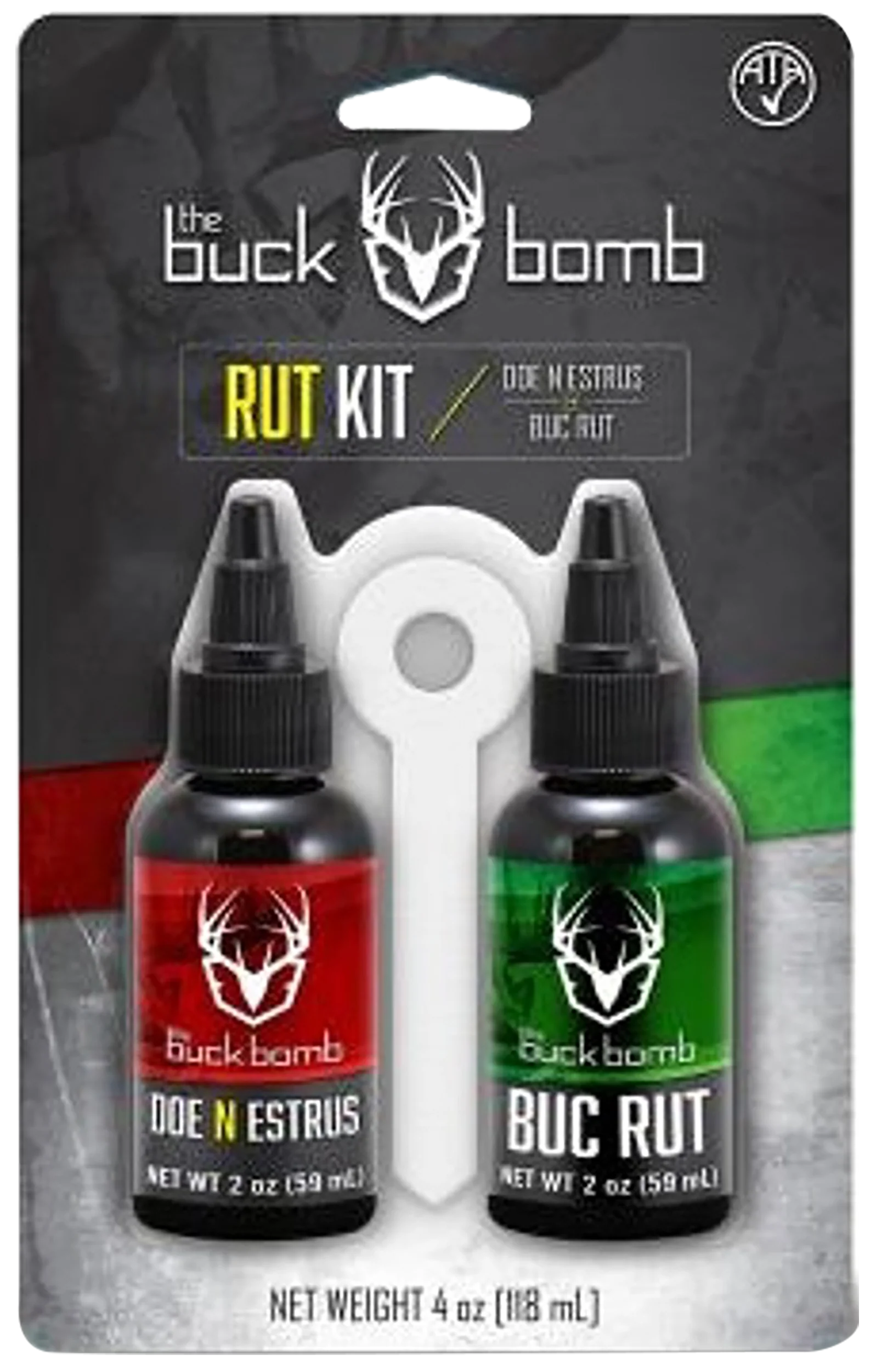 The Buck Bomb Rut Kit Deer Scent Attractant – Doe N Estrus & BucRut, 2oz Bottles HSBB200041