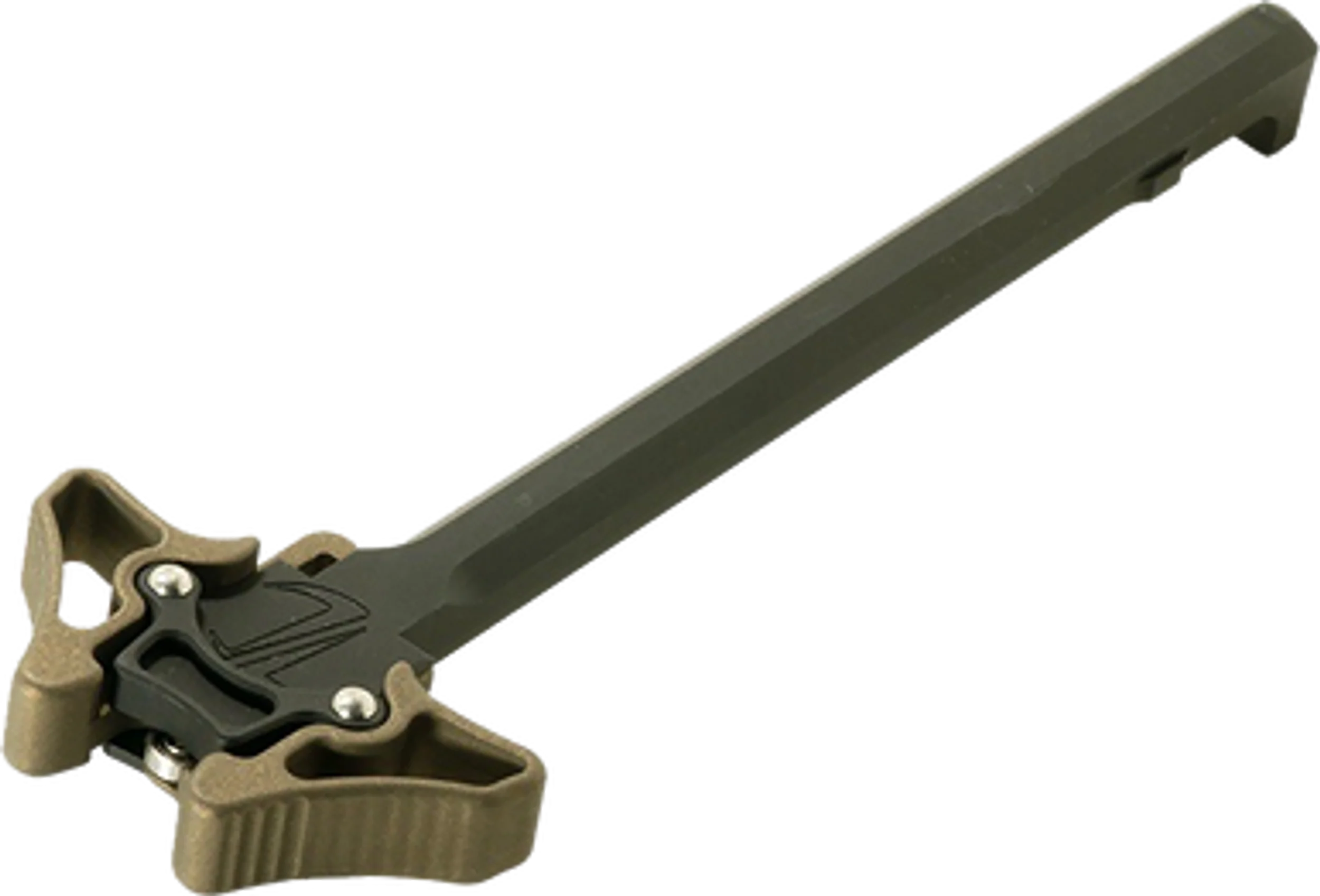 TIMBER CREEK OUTDOOR INC Mini Enforcer Ambidextrous AR Charging Handle, Burnt Bronze EMAMBICHBB