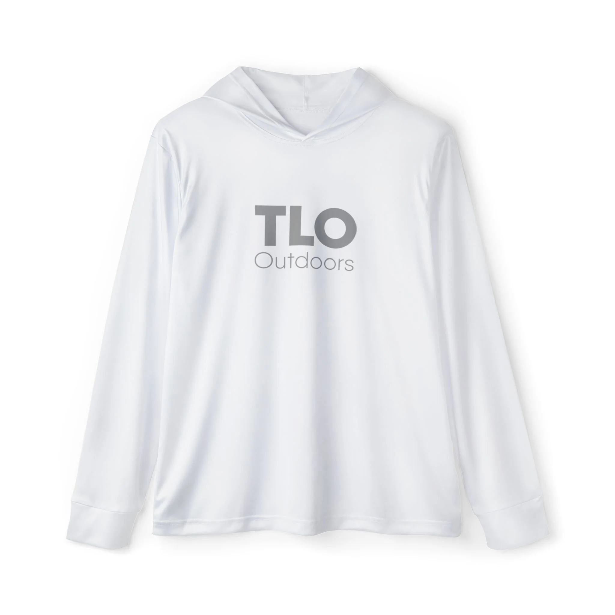 TLO Men's Sports Warmup Hoodie - Gray on White - Image 3