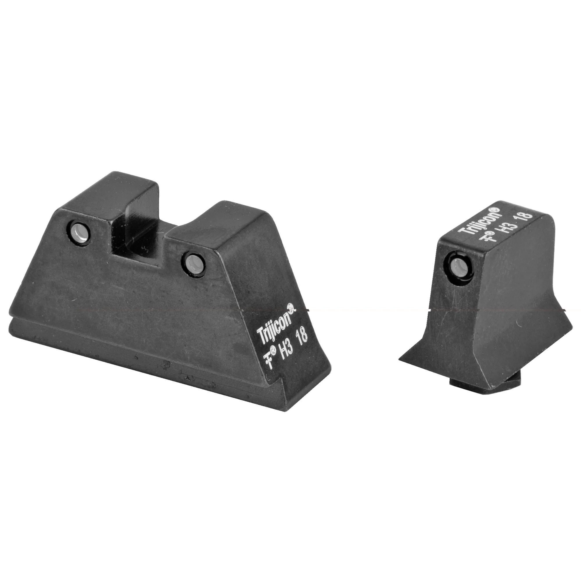 Trijicon Bright & Tough Suppressor Height Tritium Night Sights for Glock Large Frames, GL204-C-600698 - Image 2