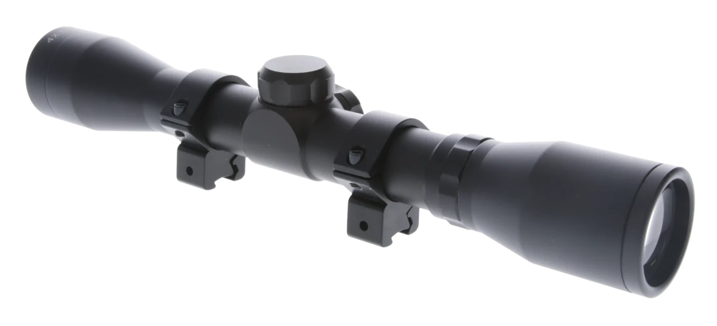 Truglo Buckline 4x32mm Rifle Scope, Duplex Reticle, 1 in Tube, Matte Black, TG8504XB