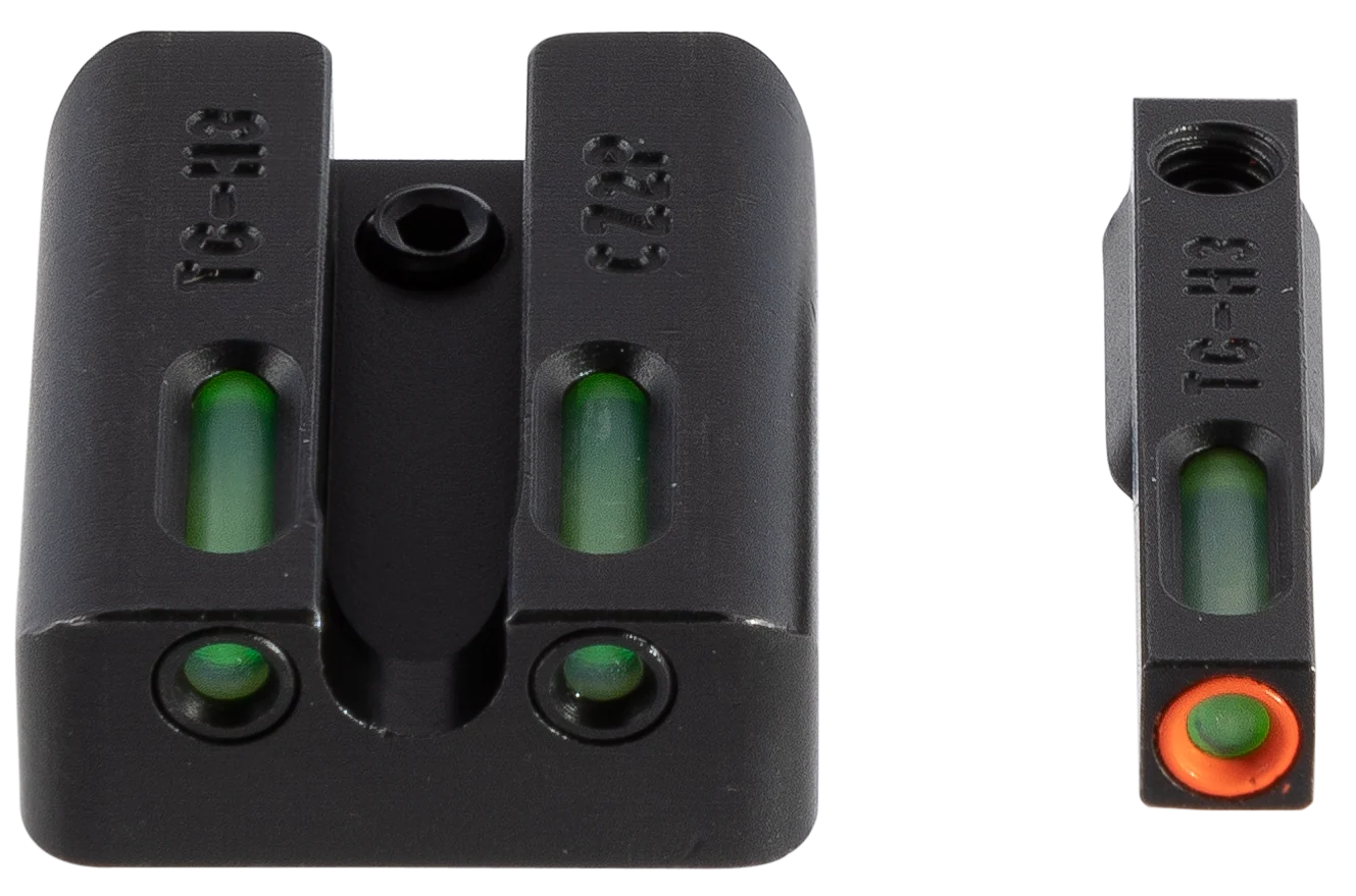 TruGlo TFX Pro Tritium + Fiber-Optic Handgun Sight Set for CZ P10, Orange Front/Green Rear TG13CZ2PC