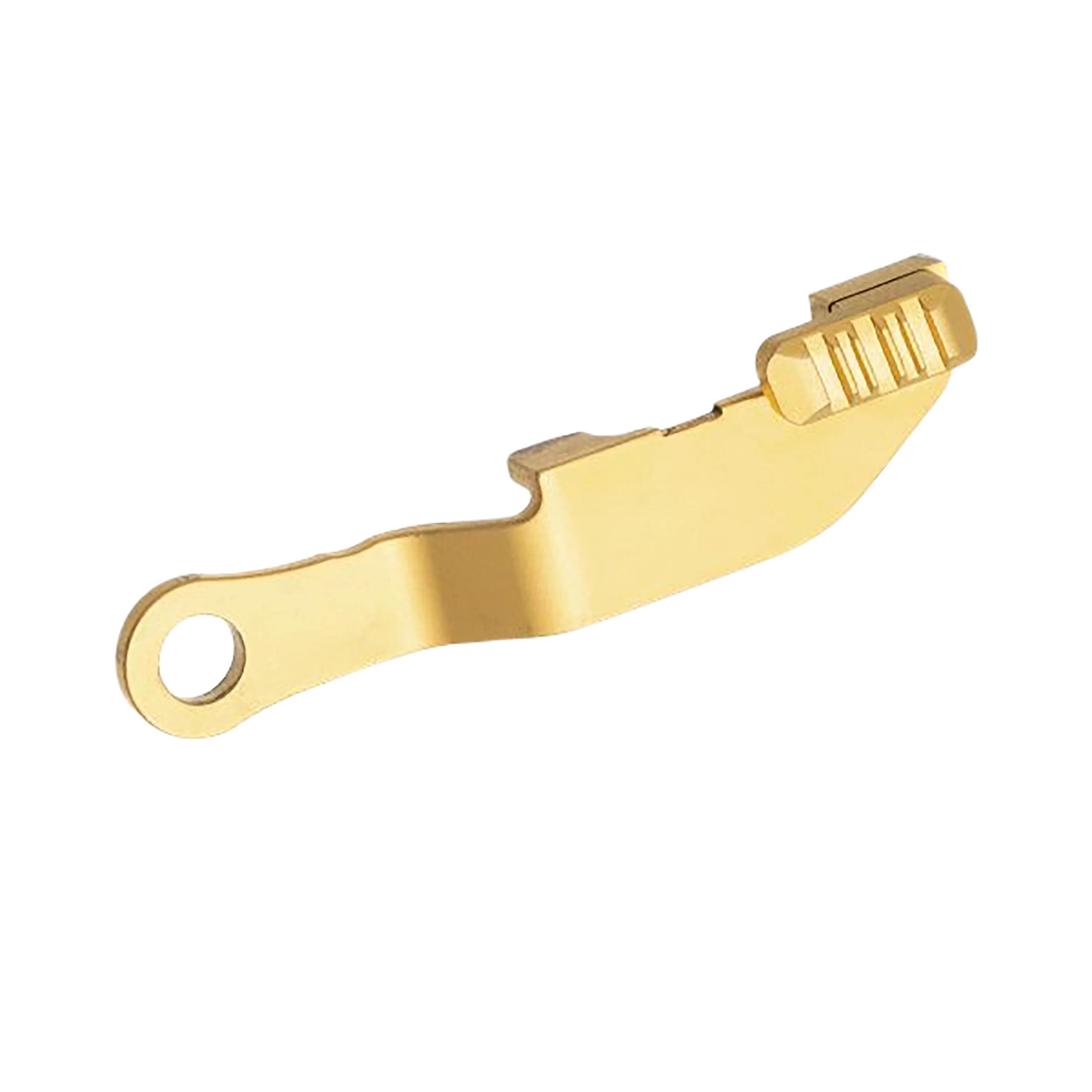 TYRANT CNC Hellcat Extended Slide Release, Gold Finish Stainless Steel Upgrade TDHCATSCLGOLD