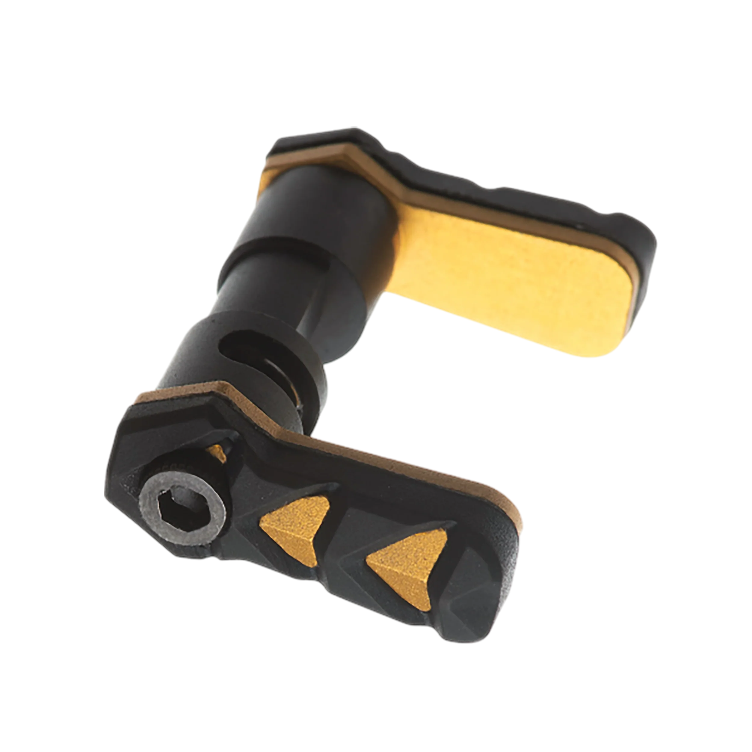 Tyrant CNC NexGen AR-15 Ambidextrous Safety Selector Gold Aluminum/Rubber TDSSARGOLD