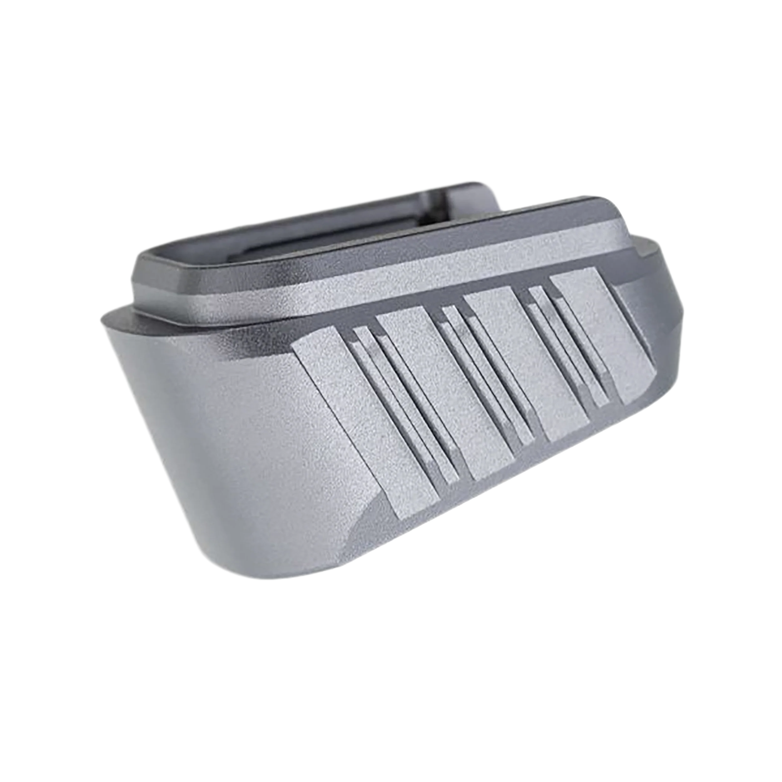 TYRANT CNC Springfield Hellcat Pro +3 Magazine Extension, 7000 Series Aluminum Grey TDHCATMAGEX3GREY