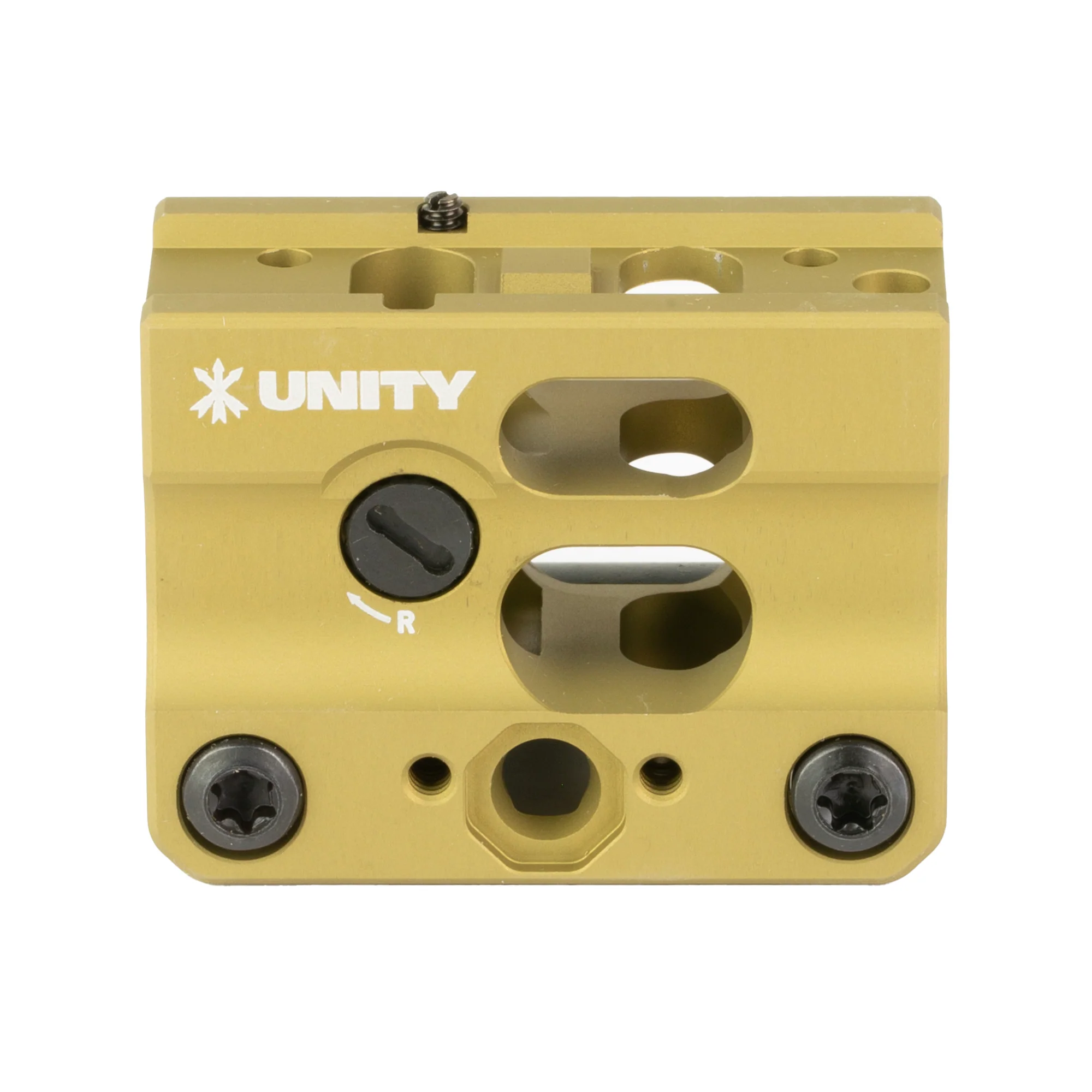 Unity Tactical FAST Micro-SB Red Dot Mount, 2.26 in Optical Height, Built-In Backup Iron Sights, FDE, FST-MSBF - Image 3