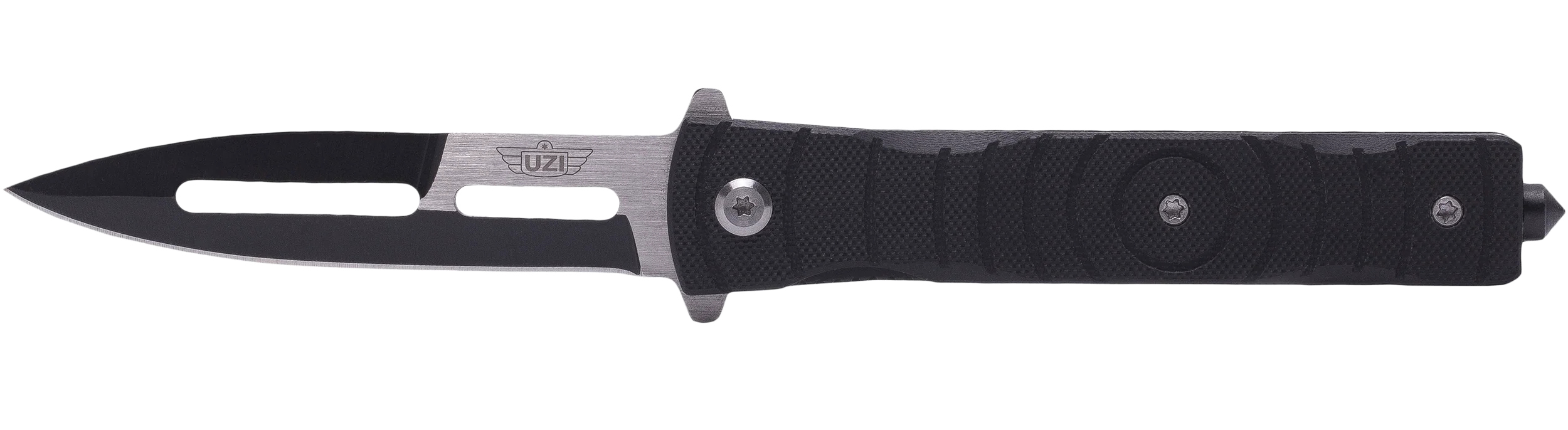 Uzi Accessories Mossad III Spring-Assisted Folding Knife, Spear Point, G10 Handle - UZKFDR014