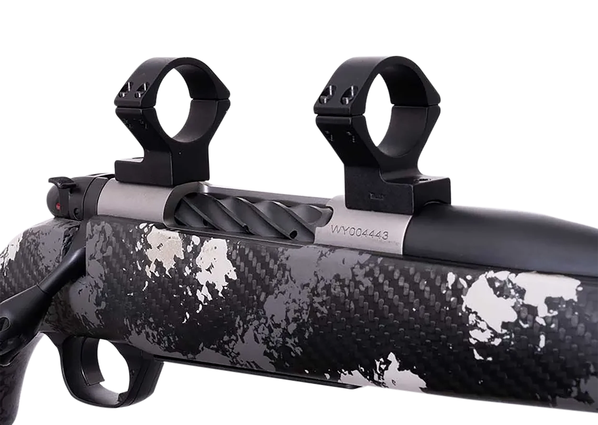 Weatherby Scope Mount & Ring Combo for Mark V, 1-inch Medium, Matte Black Alloy W940705