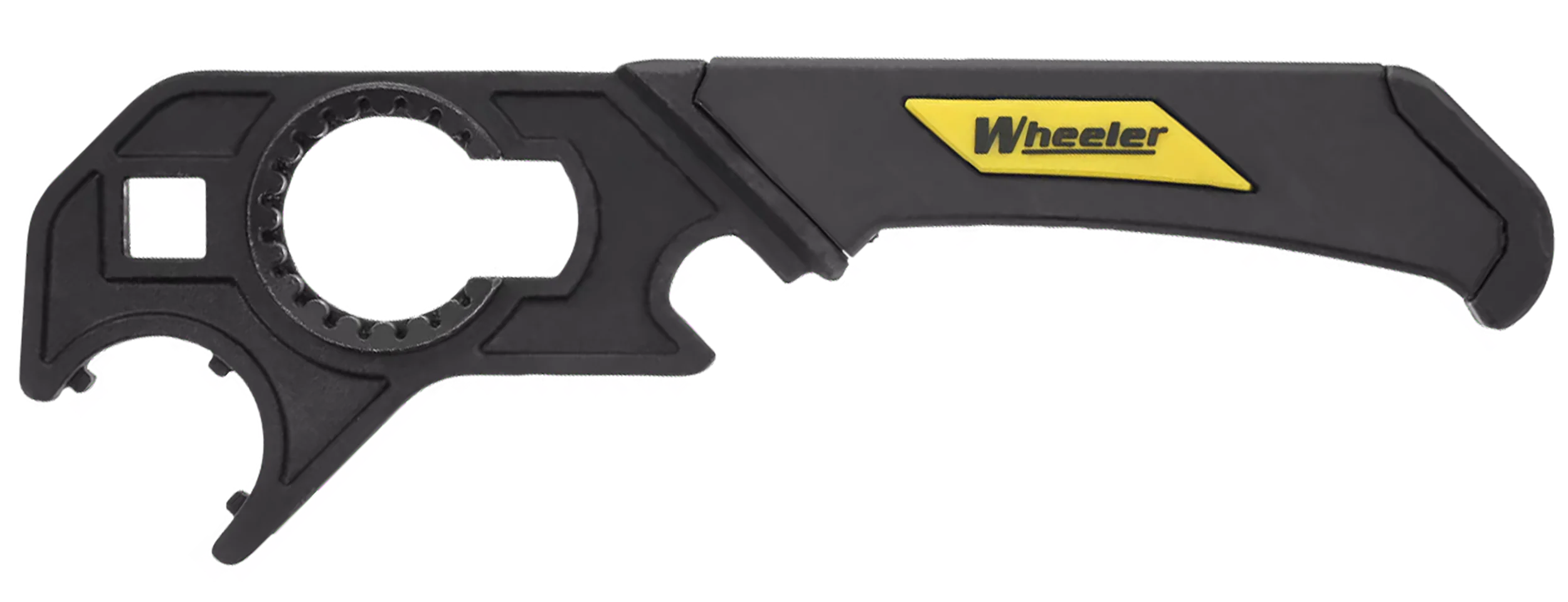 Wheeler Delta Series Professional Armorer's Wrench for AR-15, Black/Yellow Steel, Torque Handle — 1099561