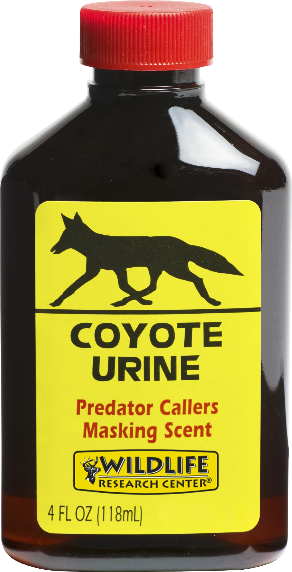 Wildlife Research Coyote Urine Predator Lure Masking Scent, 4 Ounce Bottle, 523