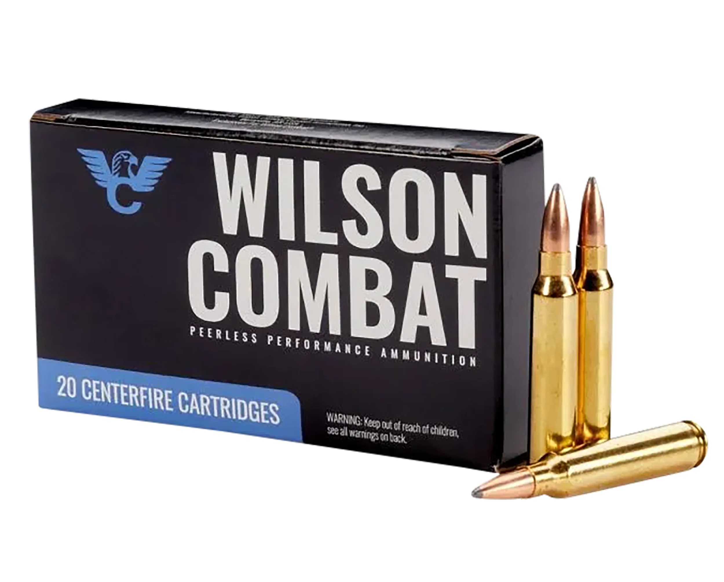 Wilson Combat .223 Remington 65gr Sierra GameKing Spitzer Boat Tail Ammo 20rd Box A22365SBT