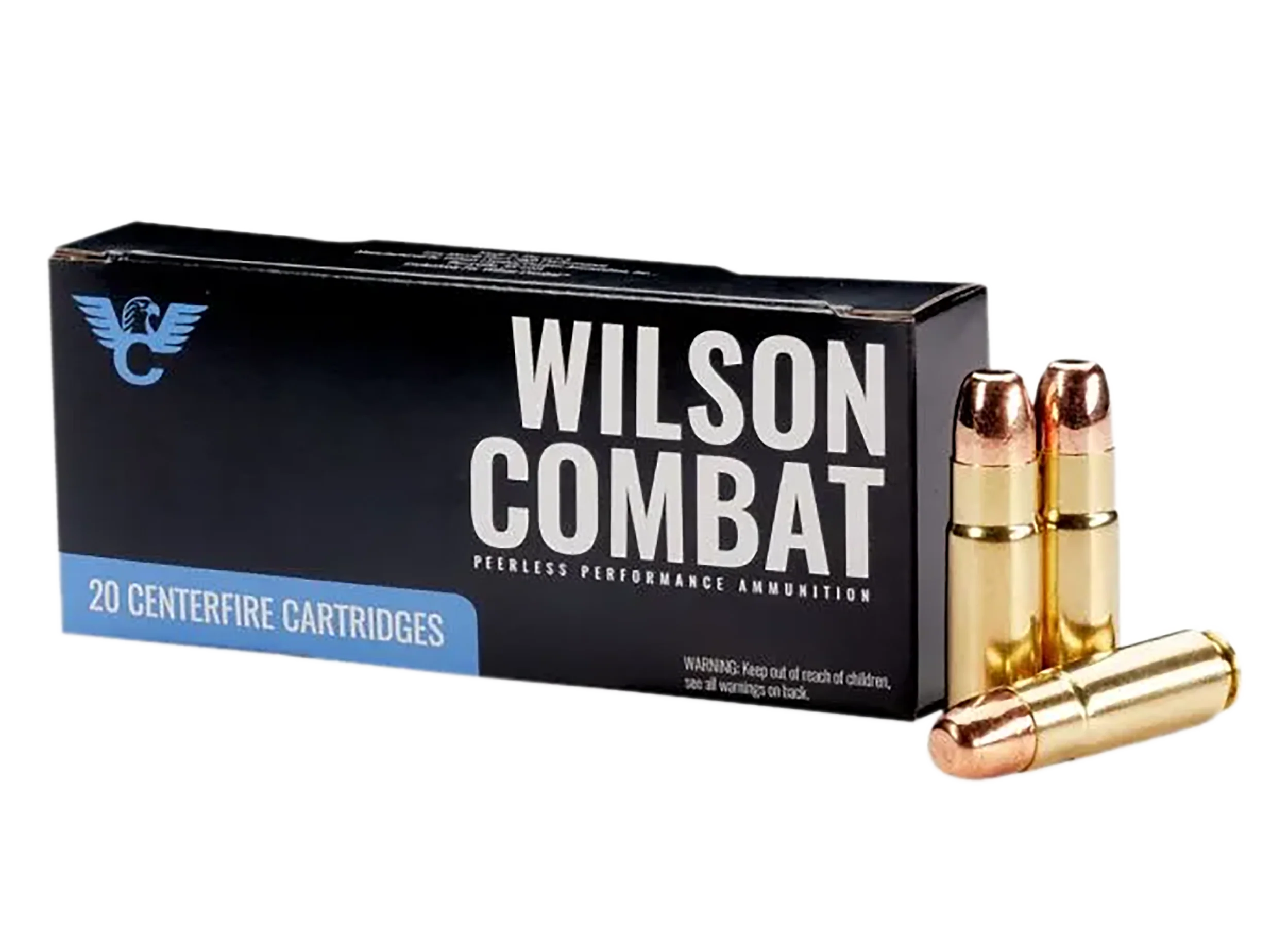 Wilson Combat .458 SOCOM 300gr Round Nose Flat Point Ammo, 20-Round Box (10/Case) A458300RNFP