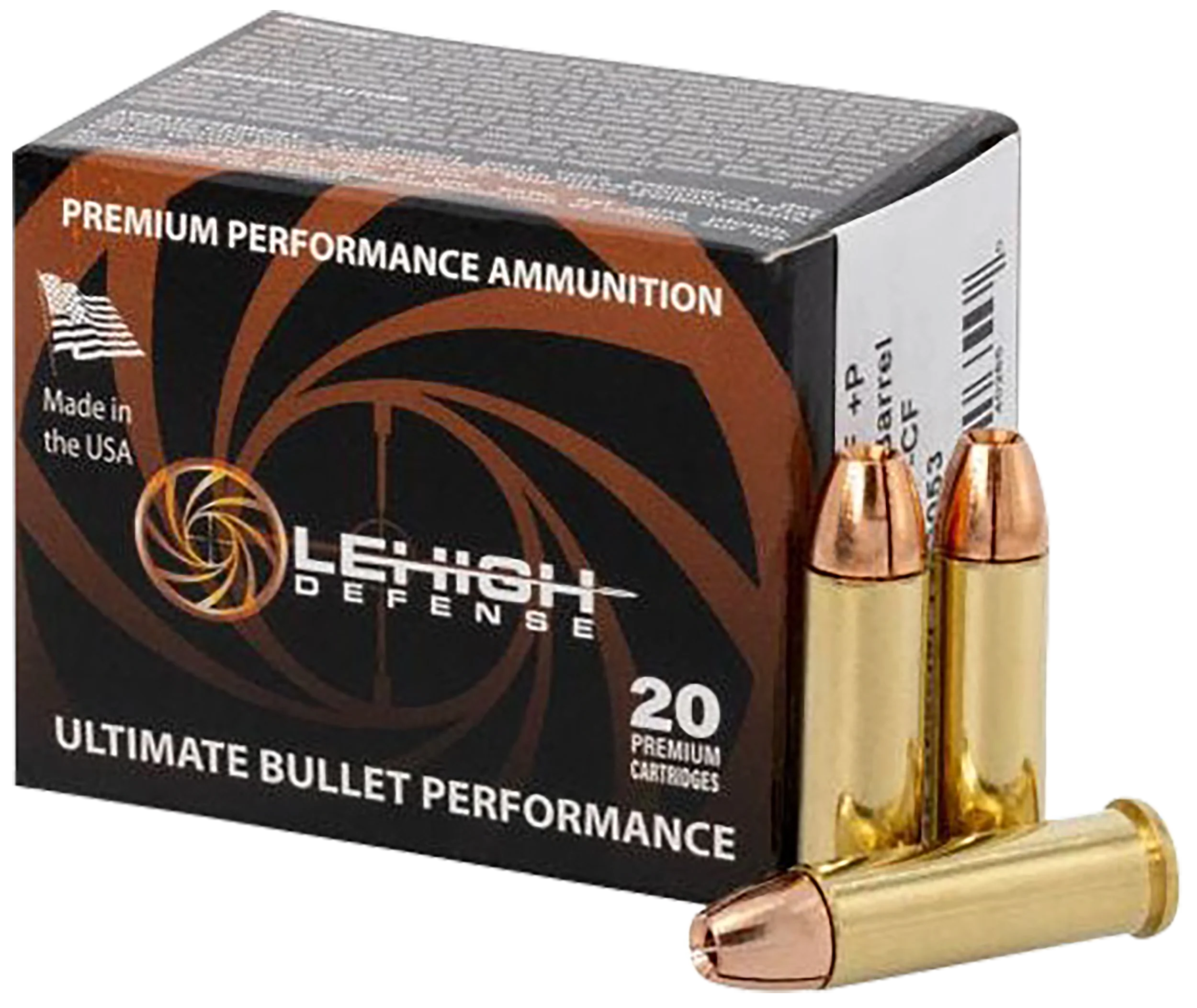 Wilson Combat Controlled Fracturing .38 Special +P 125gr Handgun Ammo, 20rd Box LA38SP125CF