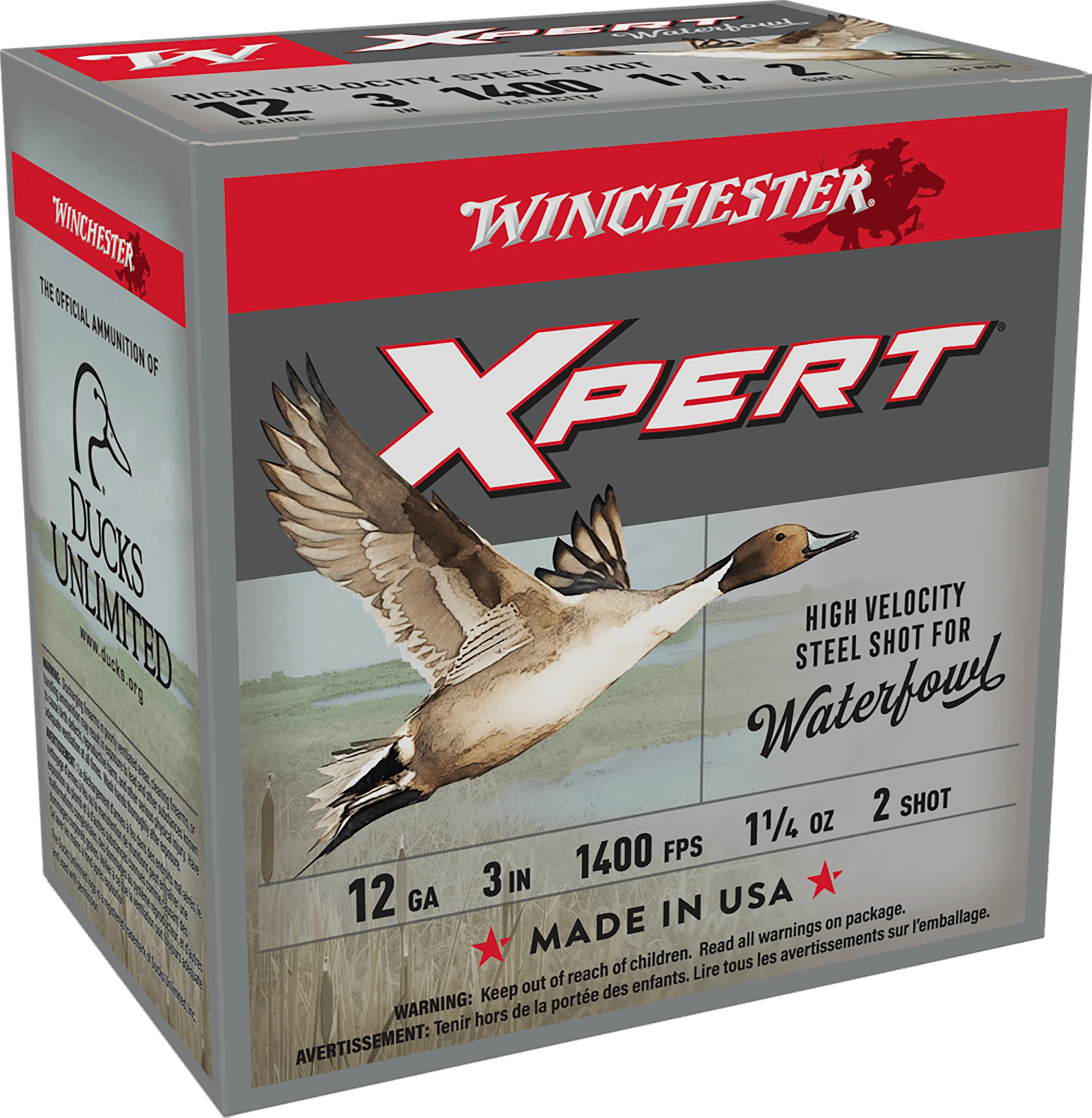Winchester Ammo Super X Xpert High Velocity 12 Gauge 3in #2 Steel Shot 1-1/4oz 1400fps WEX123H2