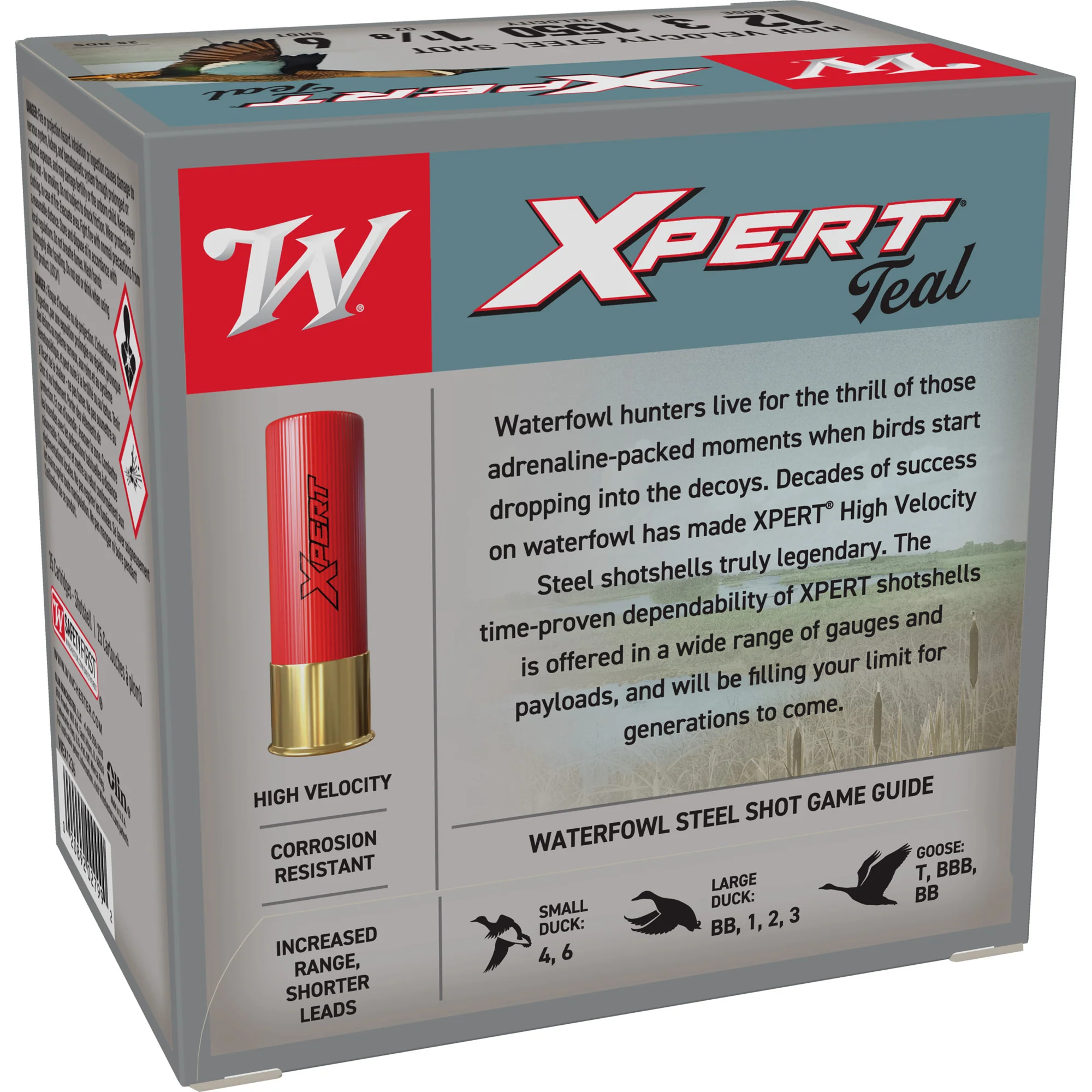 Winchester Ammunition Xpert High Velocity Steel Waterfowl 12 Gauge 3in #6 Shot 25rd WEX1236 - Image 2