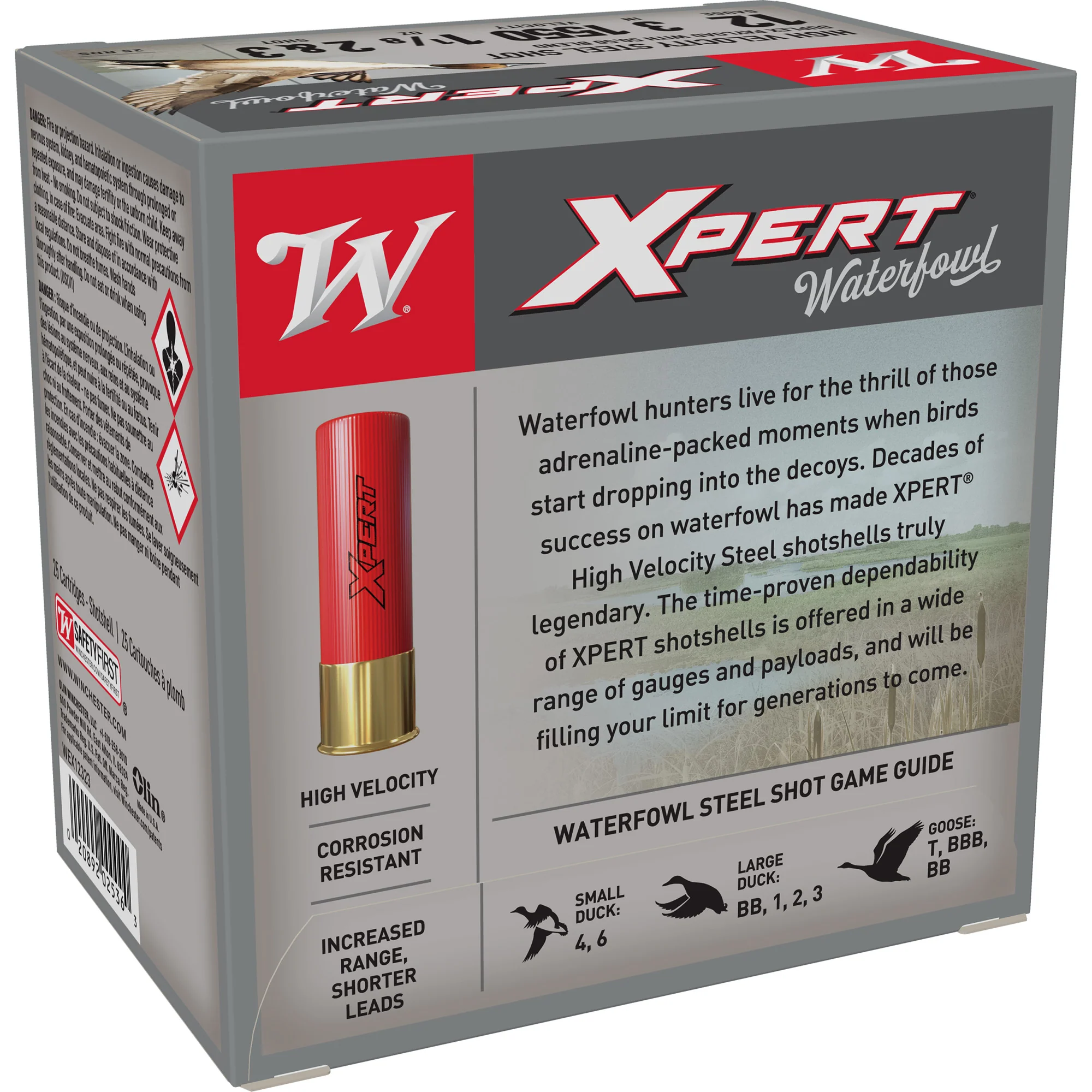 Winchester Super-X Xpert High Velocity Steel Waterfowl 12 Gauge 3in #2 Shot 25 Rounds WEX12323 - Image 2