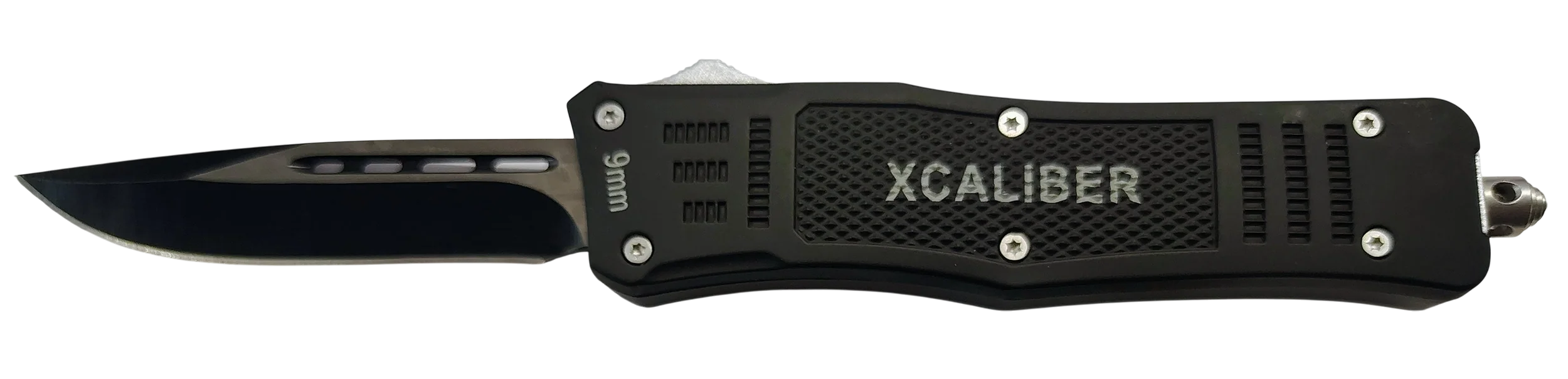 XCALIBER KNIFE COMPANY Out-the-Front (OTF) Medium Knife – 9mm Style Utility Blade for Everyday Carry