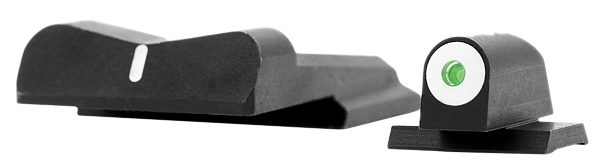XS Sights DXW Big Dot Night Sights for Smith & Wesson M&P/SD — Green Tritium Front, White Stripe Rear SW0019S3