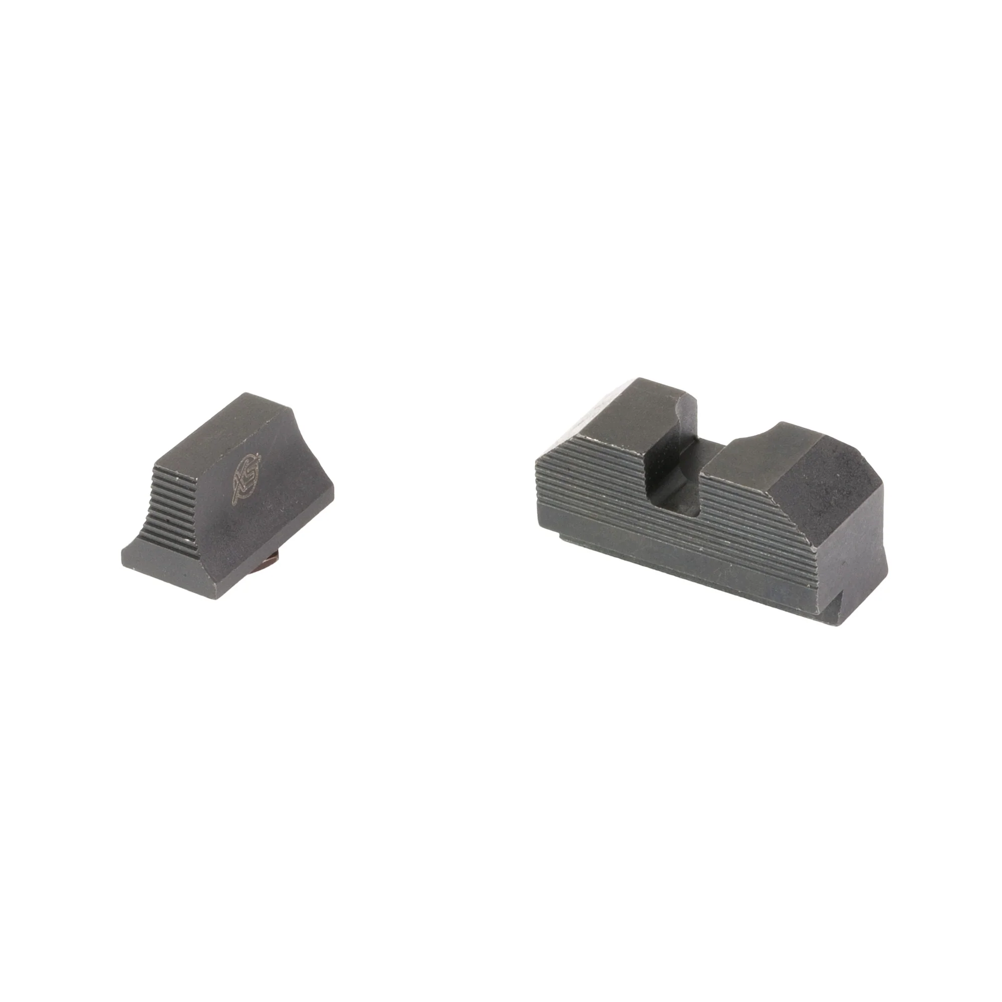 XS Sights Minimalist Optic-Height Sights for Glock 19 MOS, Black, Co-Witness Backup Iron – GL-M201P-1