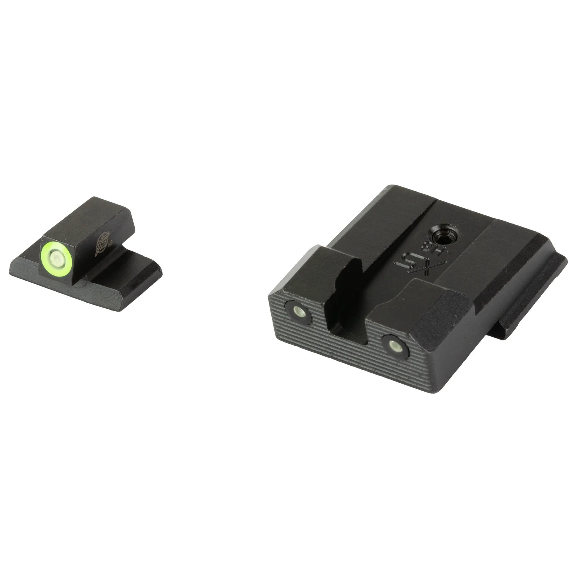 XS Sights R3D 2.0 Tritium Night Sights for HK P30/VP9/45/45C, Standard Height, Green - HK-R203P-6G