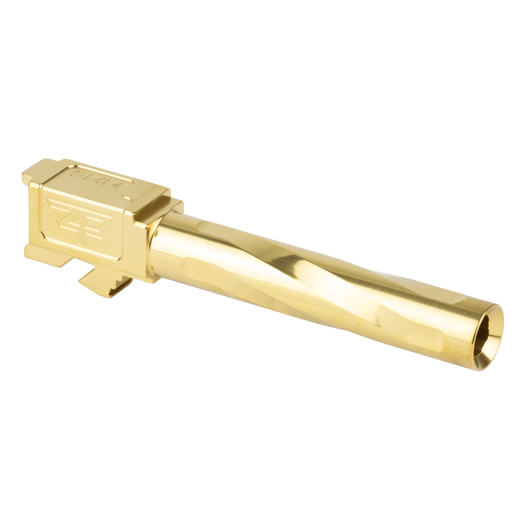 Zaffiri Precision Match Grade Barrel for Glock 17 Gen 5, Titanium Nitride Gold Finish ZP.17G5BG - Image 2